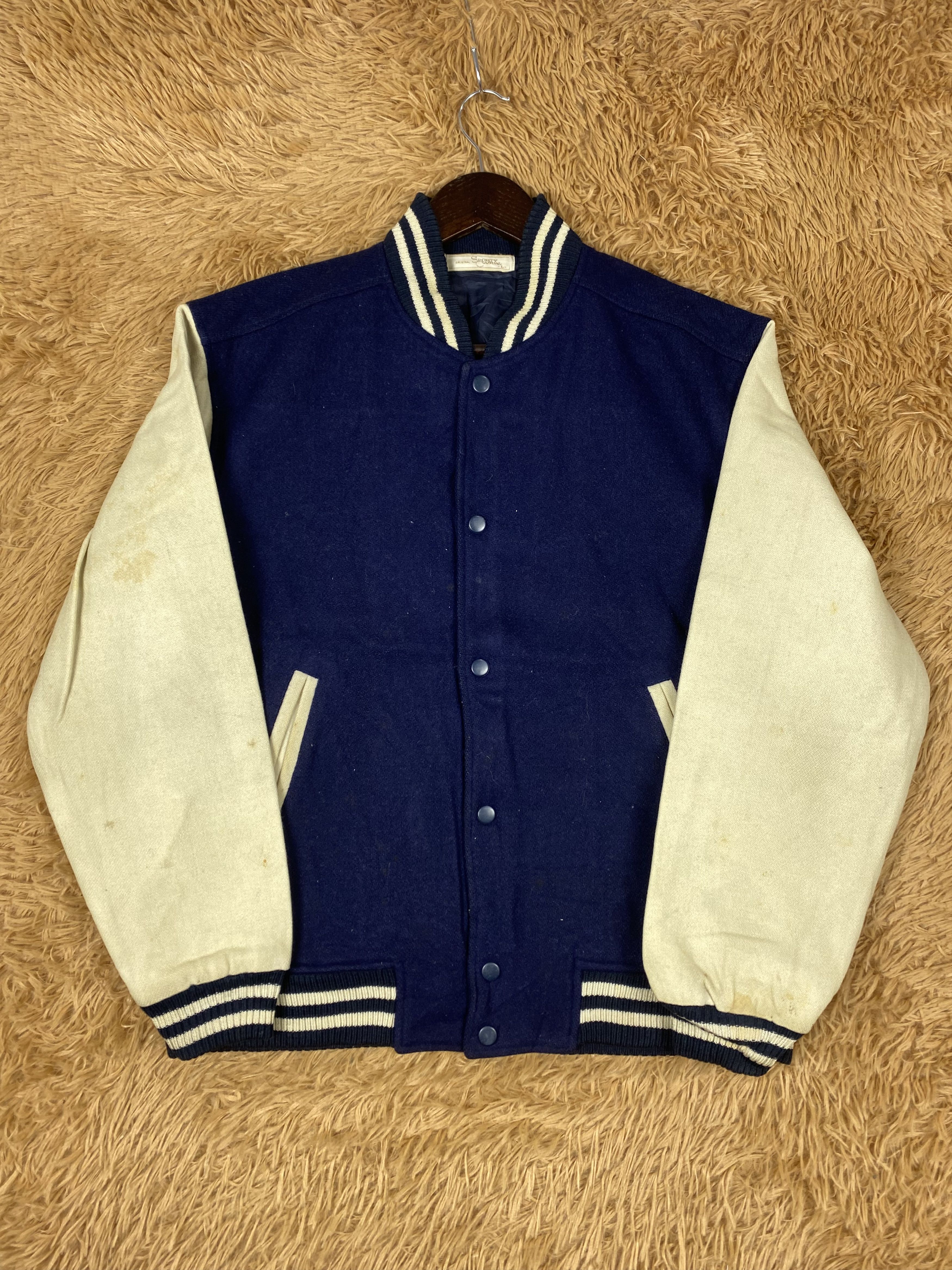 Japanese Brand Vintage Sporty Casual Varsity Jacket DJ1006 Size US L / EU 52-54 / 3 - 4 Thumbnail