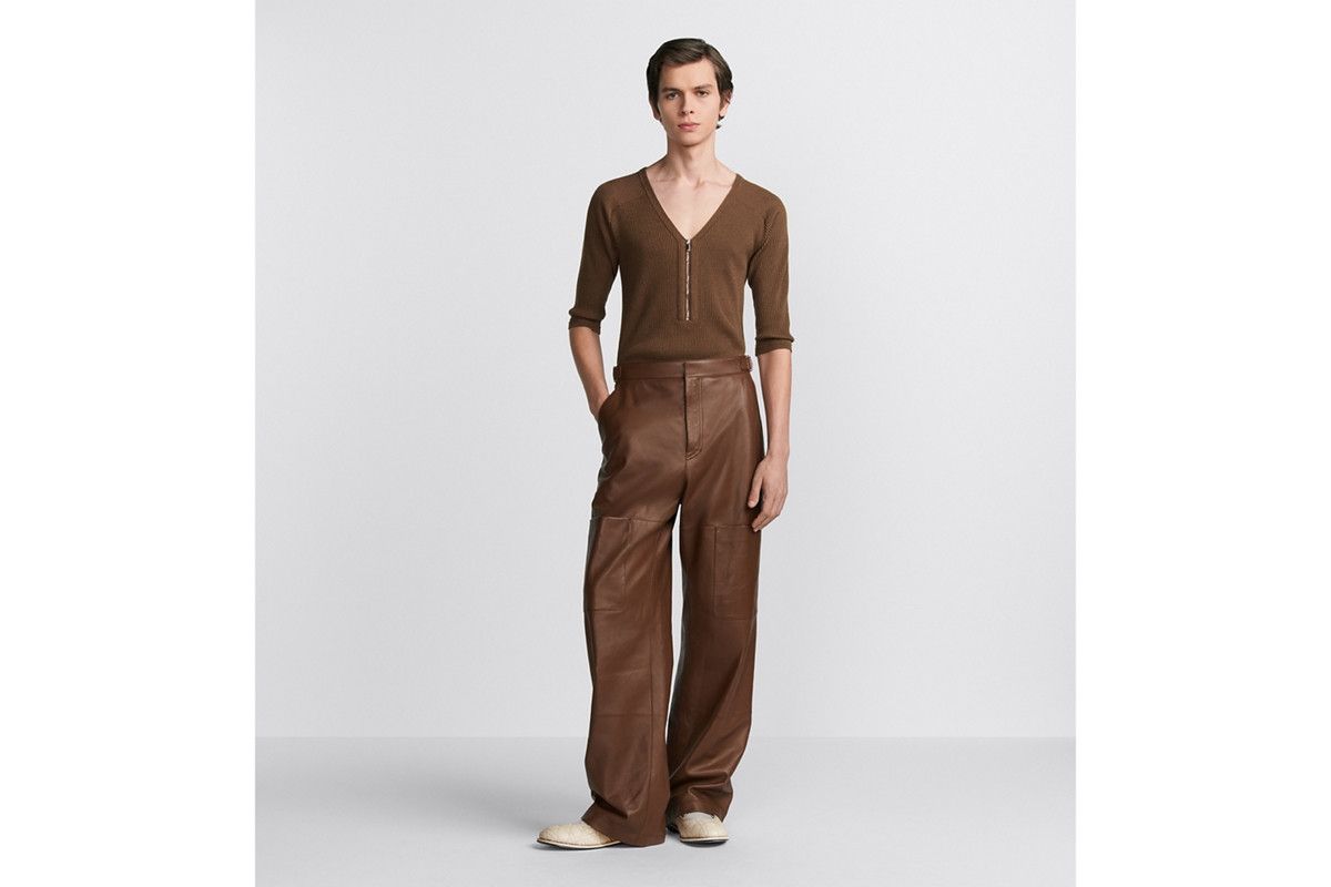 Dior o1bcso1str0226 Zipped Fitted Top in Brown Size US L / EU 52-54 / 3 - 5 Thumbnail