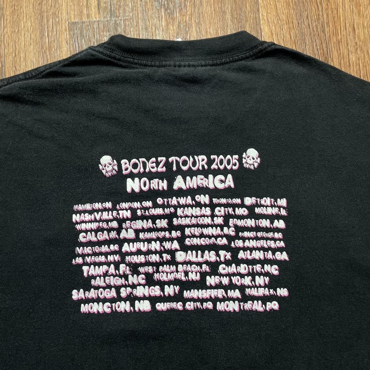 Vintage Avril Lavigne Shirt Women’s Small Bonez Tour 2005 Black Size S / US 4 / IT 40 - 6 Thumbnail