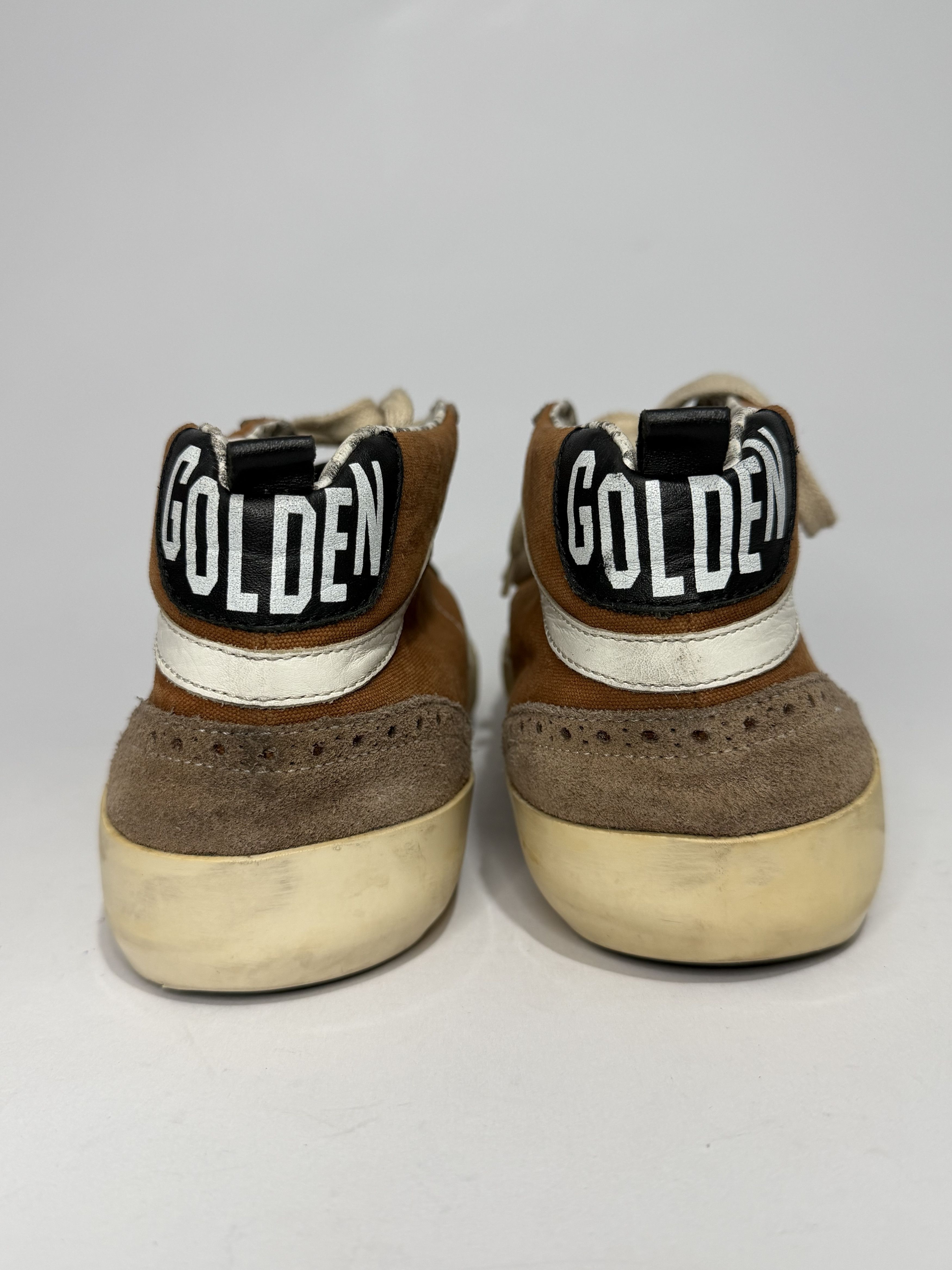 Golden Goose Golden Goose Mid Star Sneakers Brown Canvas Suede Size US 12 / EU 45 - 5 Thumbnail