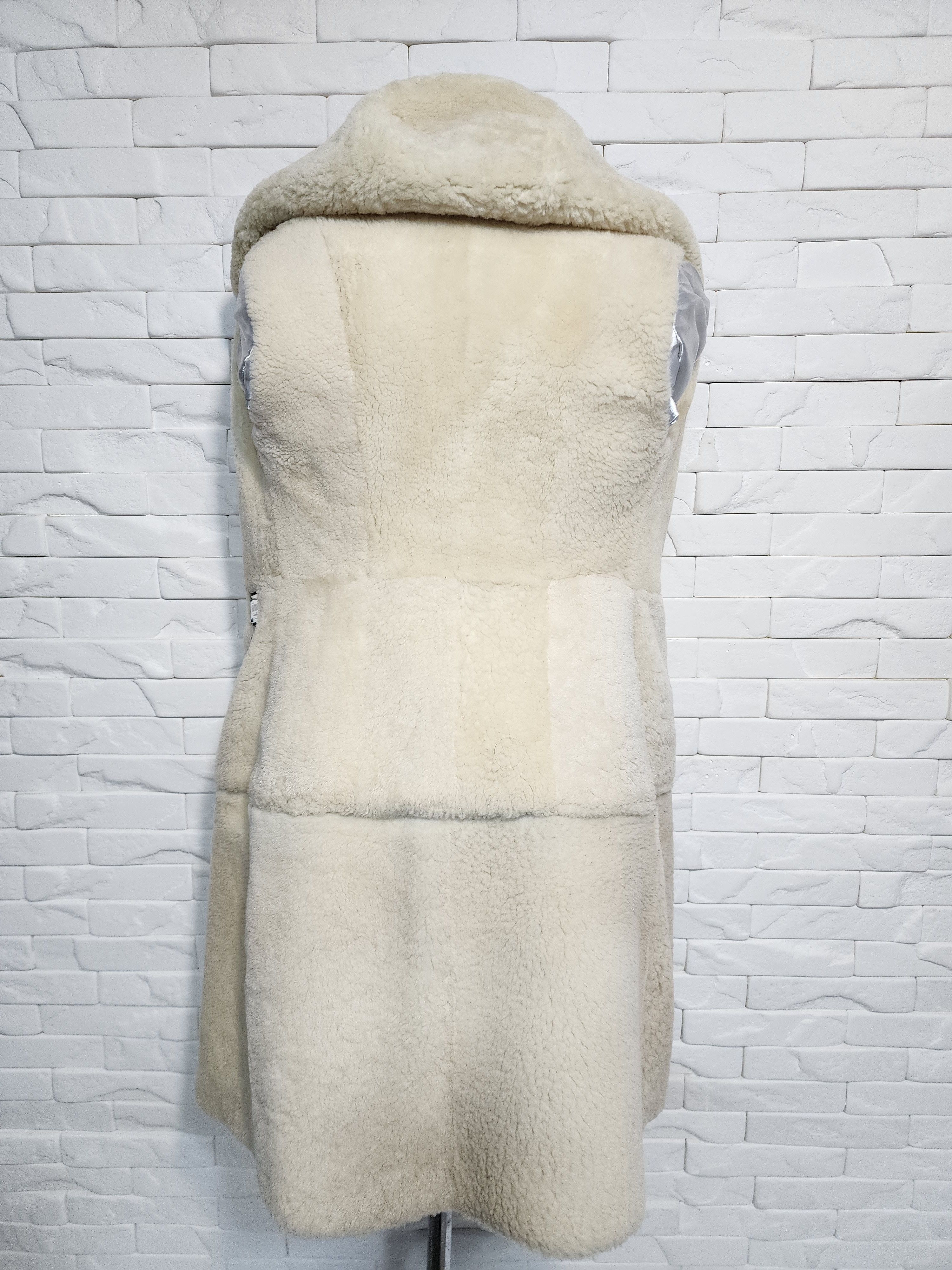 Genuine Leather Hooded Black Sheepskin Coat: Detachable Bottom Jacket Size XS / US 0-2 / IT 36-38 - 9 Thumbnail