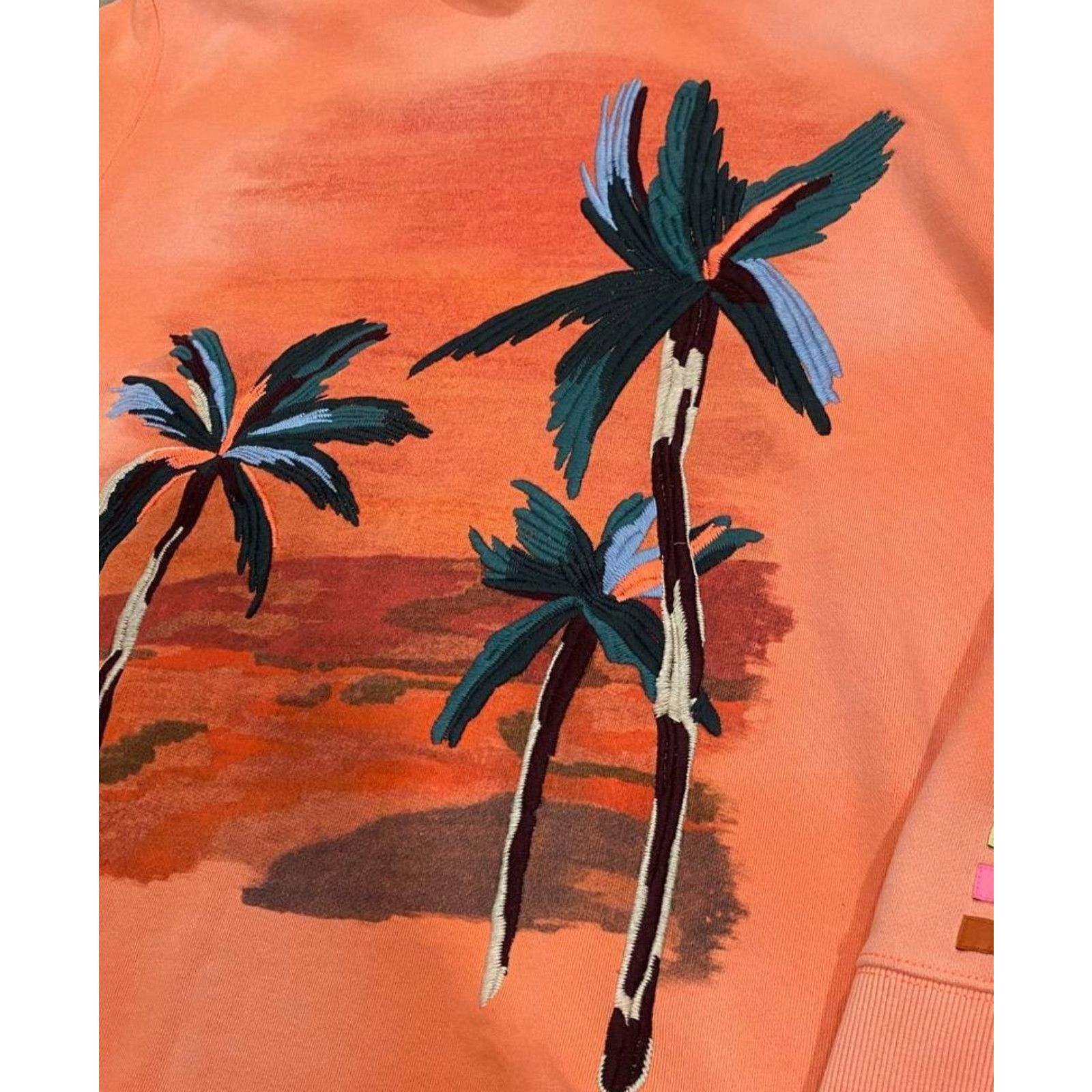 Other Punk LA Anarchy Neon Embroidery Hoodie Palms Orange L Size US L / EU 52-54 / 3 - 5 Thumbnail