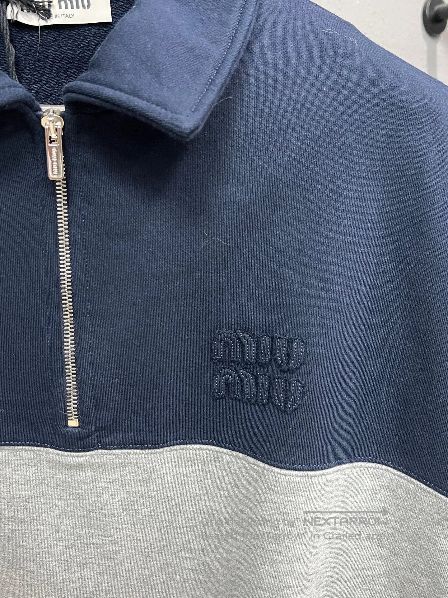 Miu Miu miumiu color-block half-zip sweatshirt. Size L / US 10 / IT 46 - 3 Thumbnail