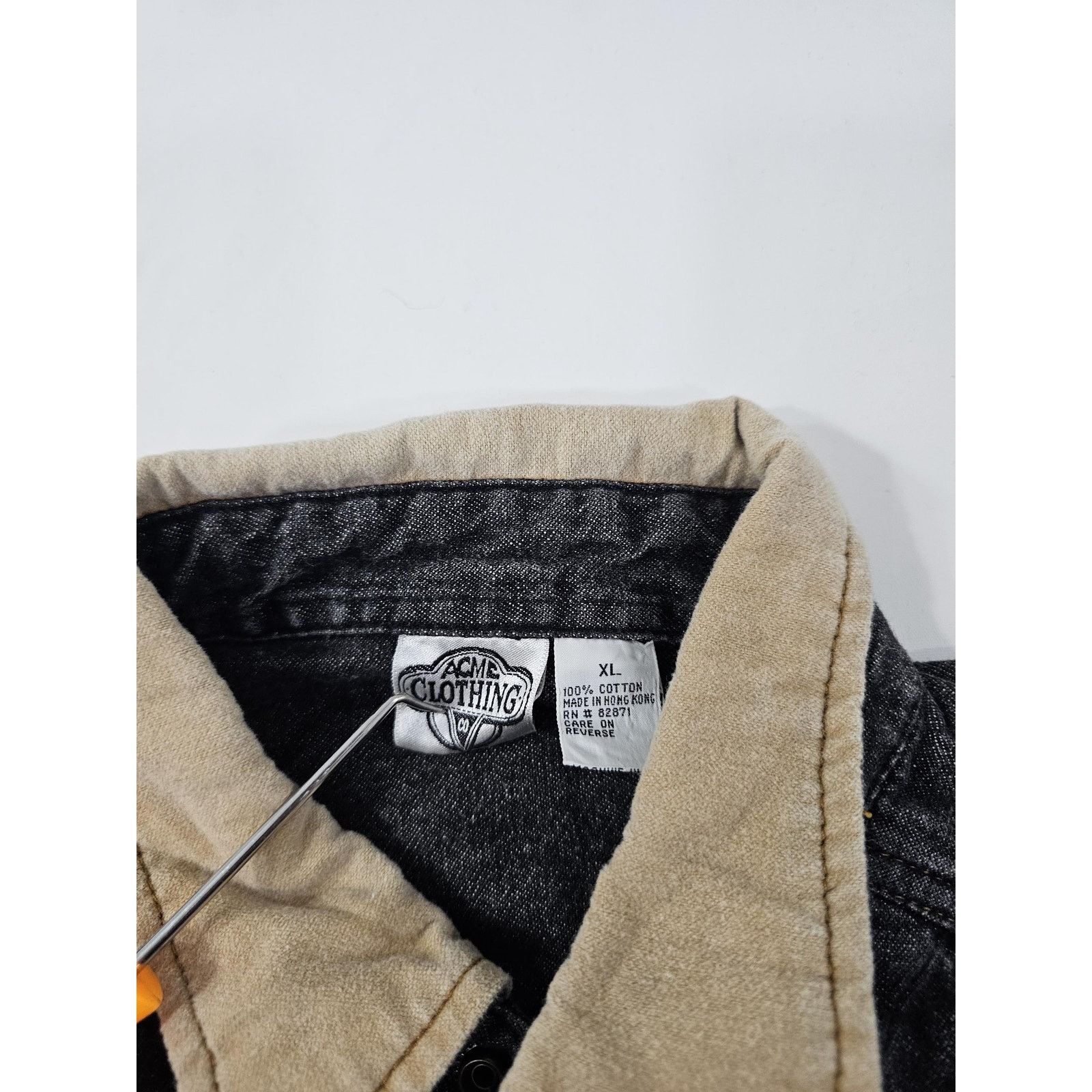 Acme Clothing Harley Davidson Taz Yosemite Sam Denim Shirt Looney Tunes Size US XL / EU 56 / 4 - 3 Thumbnail