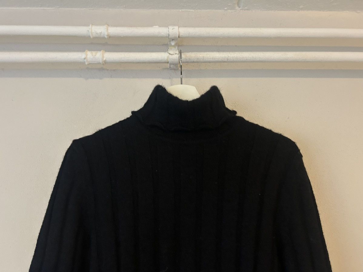 Miu Miu Miu Miu Black Ribbed Turtleneck Sweater Size US XL / EU 56 / 4 - 2 Thumbnail