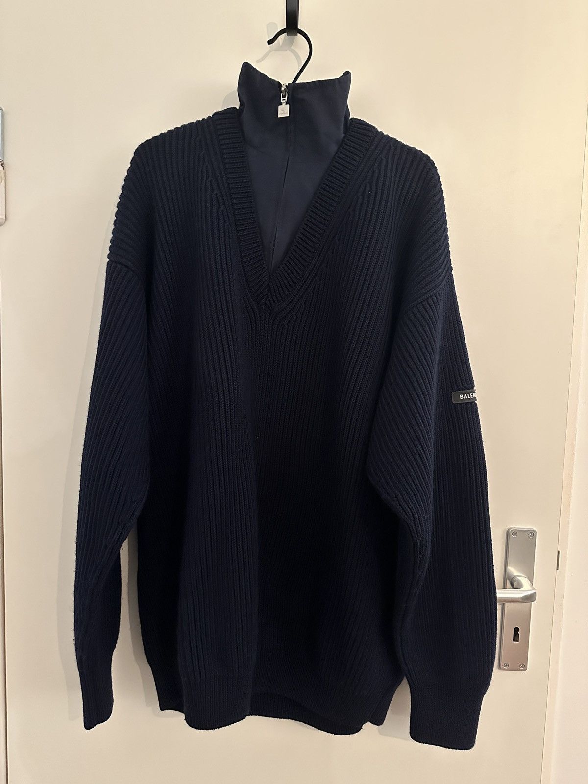 Balenciaga Balenciaga Layered Tracksuit V-Neck Sweater Size US S / EU 44-46 / 1 - 1 Thumbnail