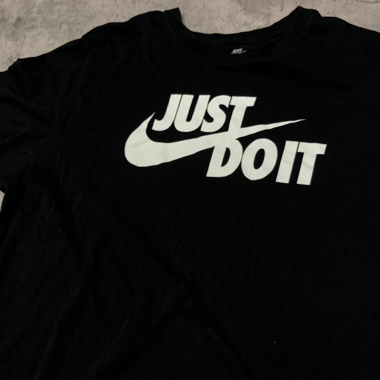Nike Nike Just Do It black and white cotton t-shirt Size US XL / EU 56 / 4 - 4 Thumbnail