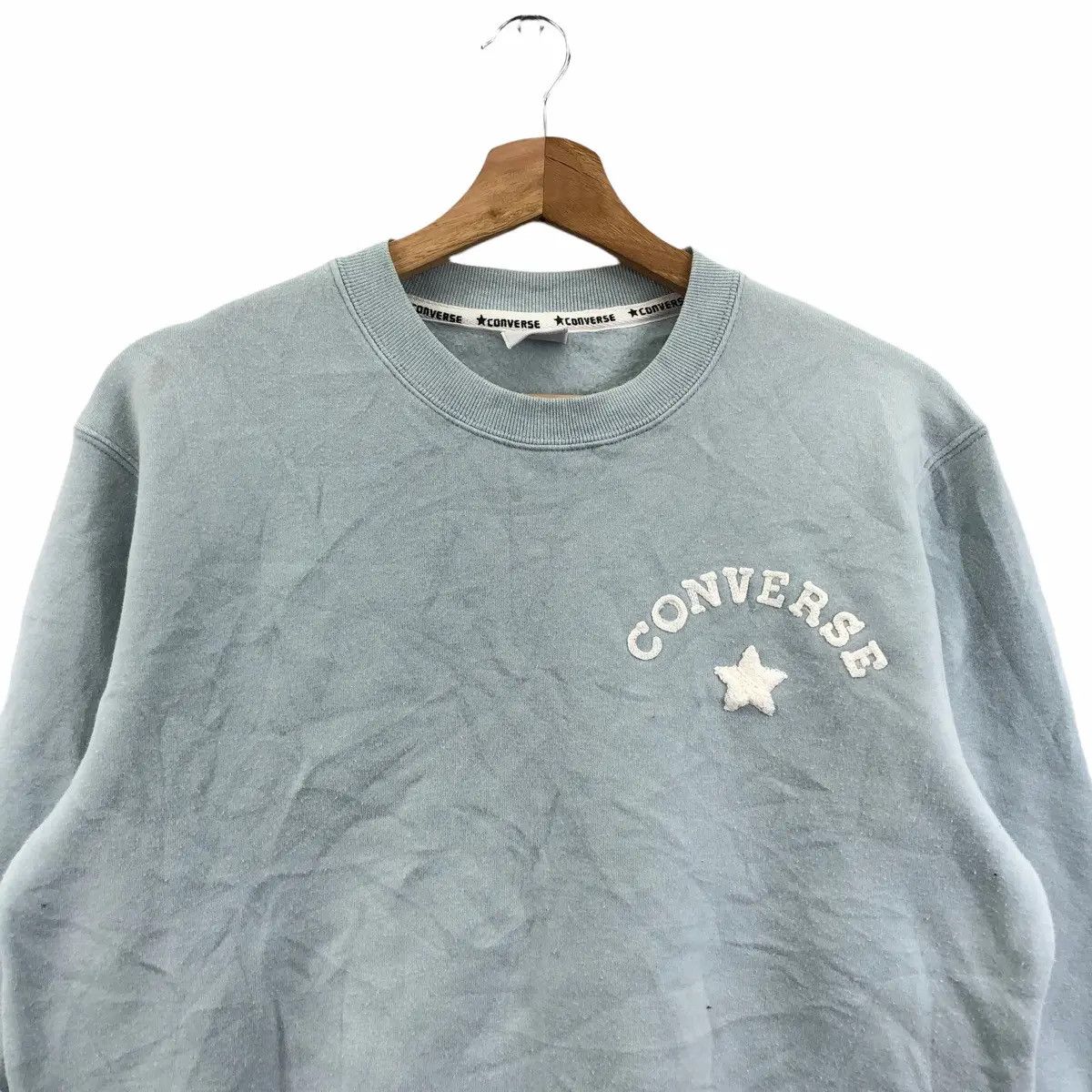 Converse Vtg 90’ CONVERSE JACK PURCELL Blue Sweatshirt Sweater Size M / US 6-8 / IT 42-44 - 3 Thumbnail
