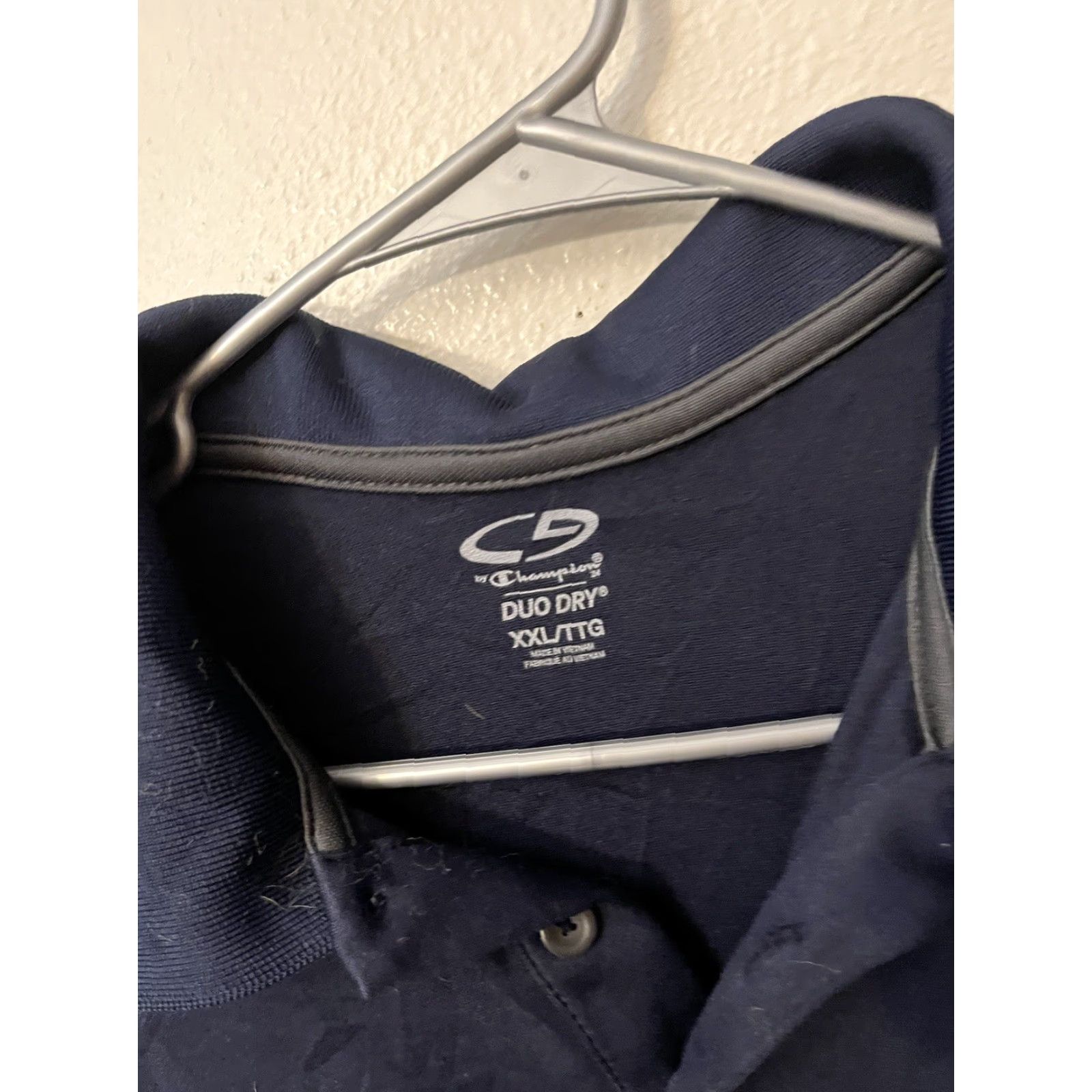 Champion Champion Polo Shirt Collared Golf Men 2XL XXL Short Sleeve Blue Polo Shirt Mens Size US XXL / EU 58 / 5 - 2 Thumbnail