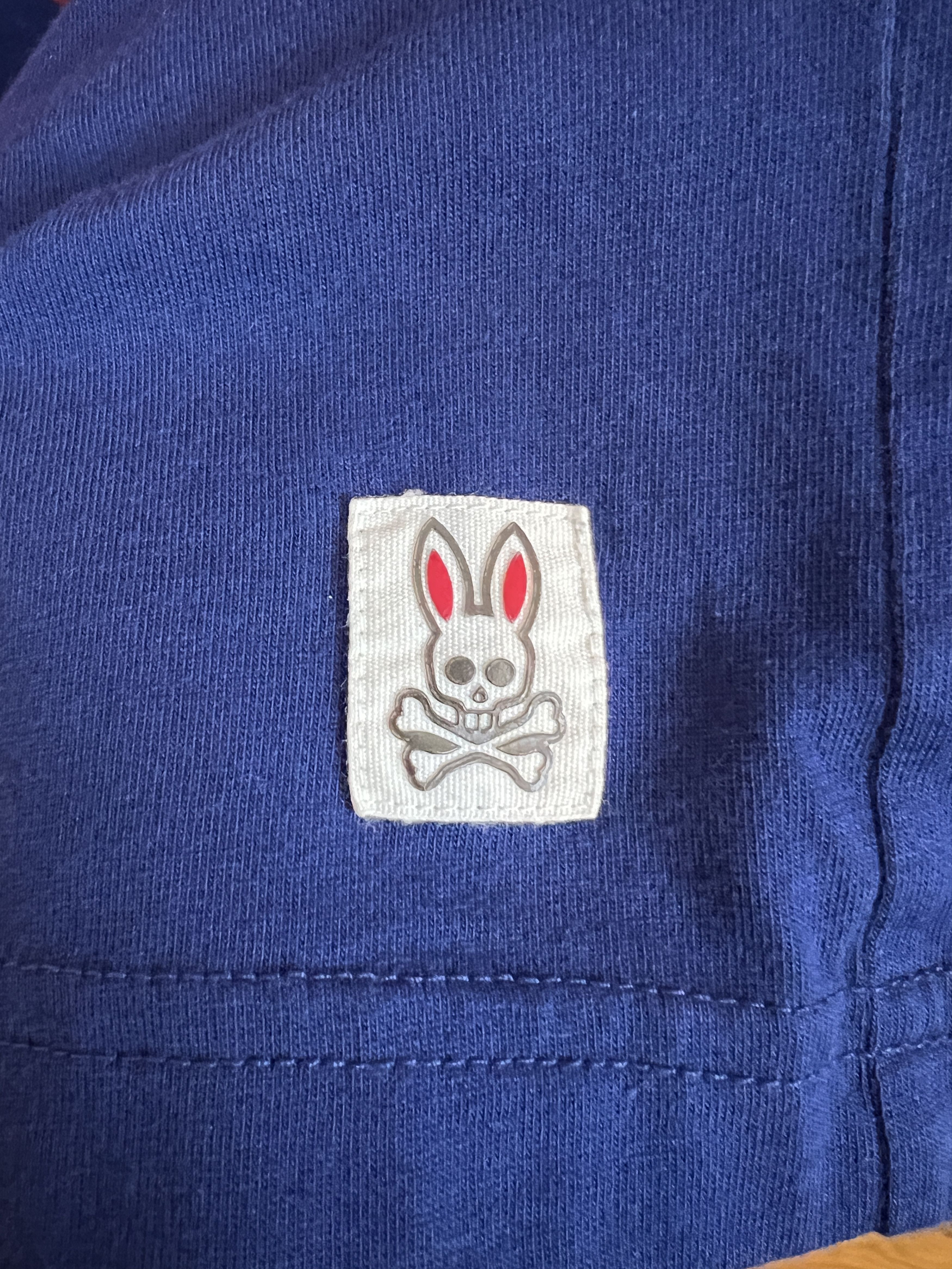 Psycho Bunny Psycho Bunny Men's T-Shirt 100% Pima Cotton Navy Blue Size US L / EU 52-54 / 3 - 4 Thumbnail