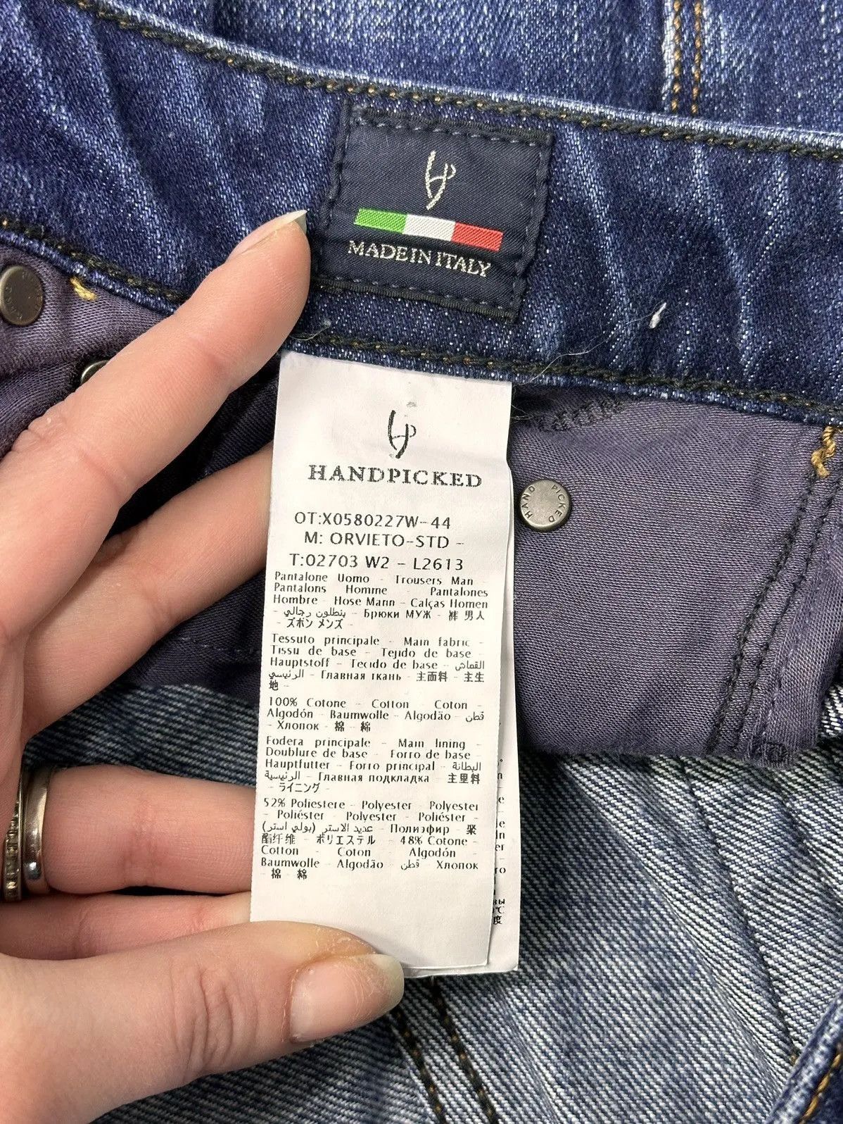 Prada Vintage Denim Blue Handpicked Jeans Baggy Casual Style Size US 35 - 9 Thumbnail