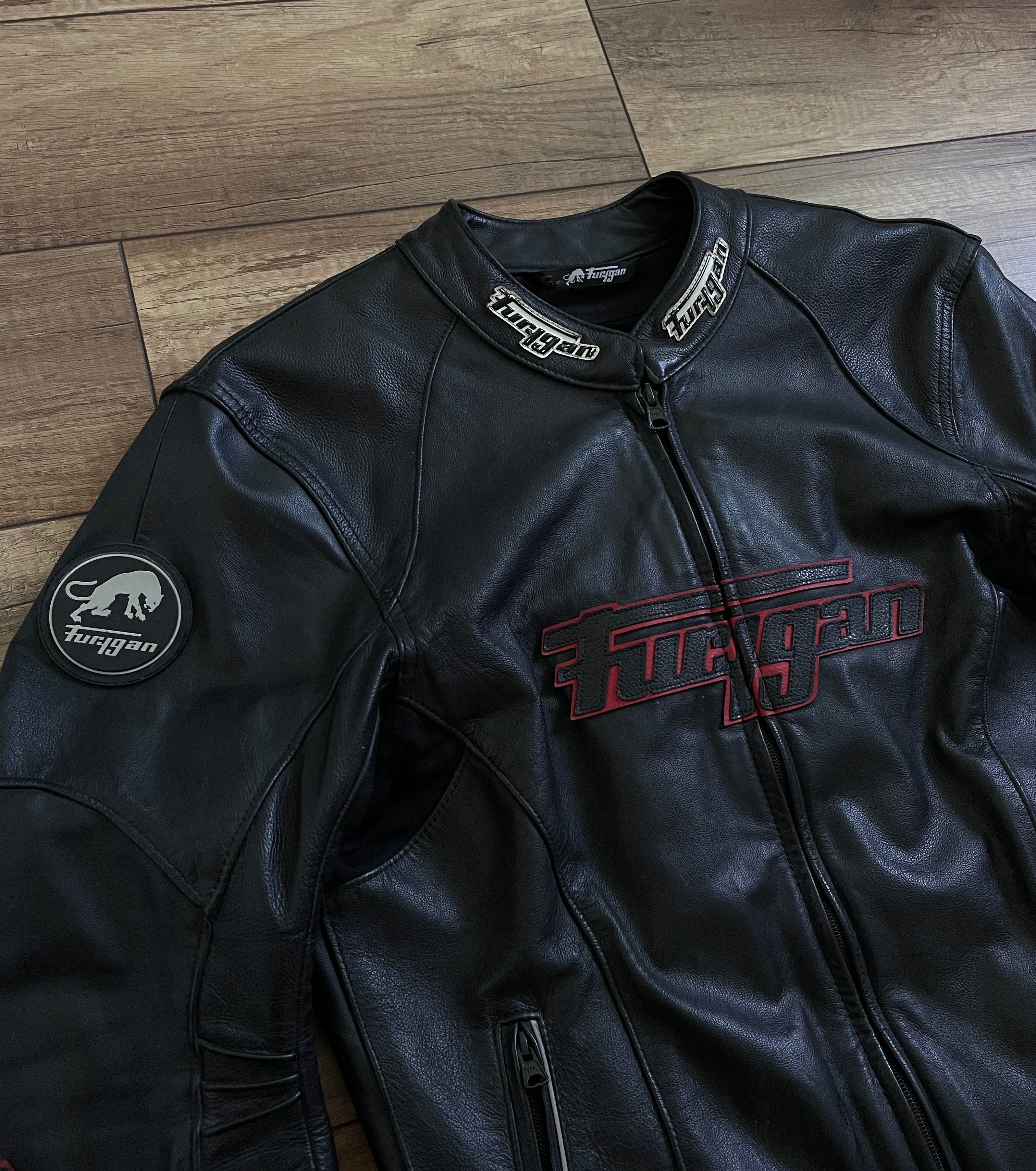 Harley Davidson Furygan Black Leather Biker Moto Jacket Size US L / EU 52-54 / 3 - 3 Thumbnail