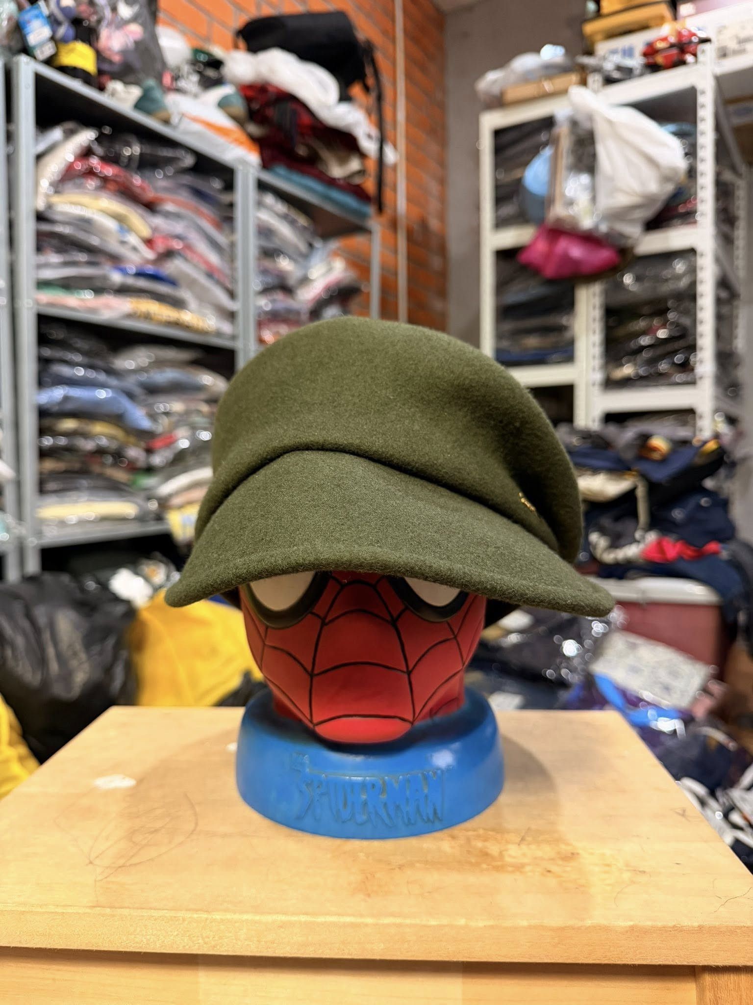 Japanese Brand La4la tokyo japan wool army olive hat 55 cm Size ONE SIZE - 1 Thumbnail