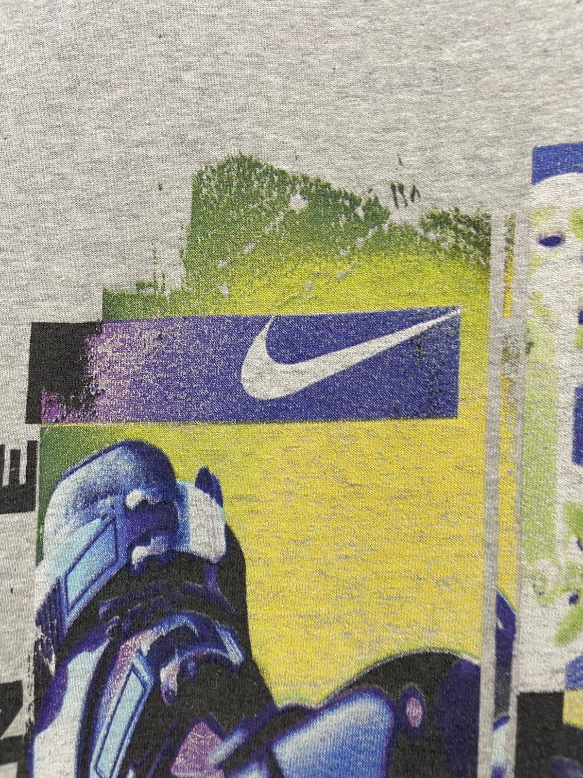 Nike × Vintage Nike Inline Center swoosh 90s tee Rare graphic tee Size US XL / EU 56 / 4 - 5 Thumbnail