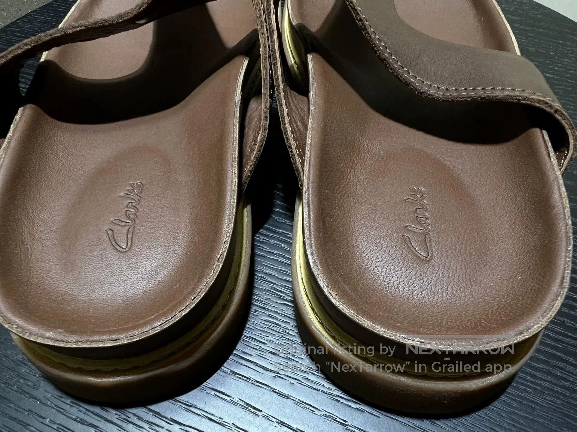 Clarks Clarks Men's Leather Business Casual Slippers. Size US 8.5 / EU 41-42 - 2 Thumbnail