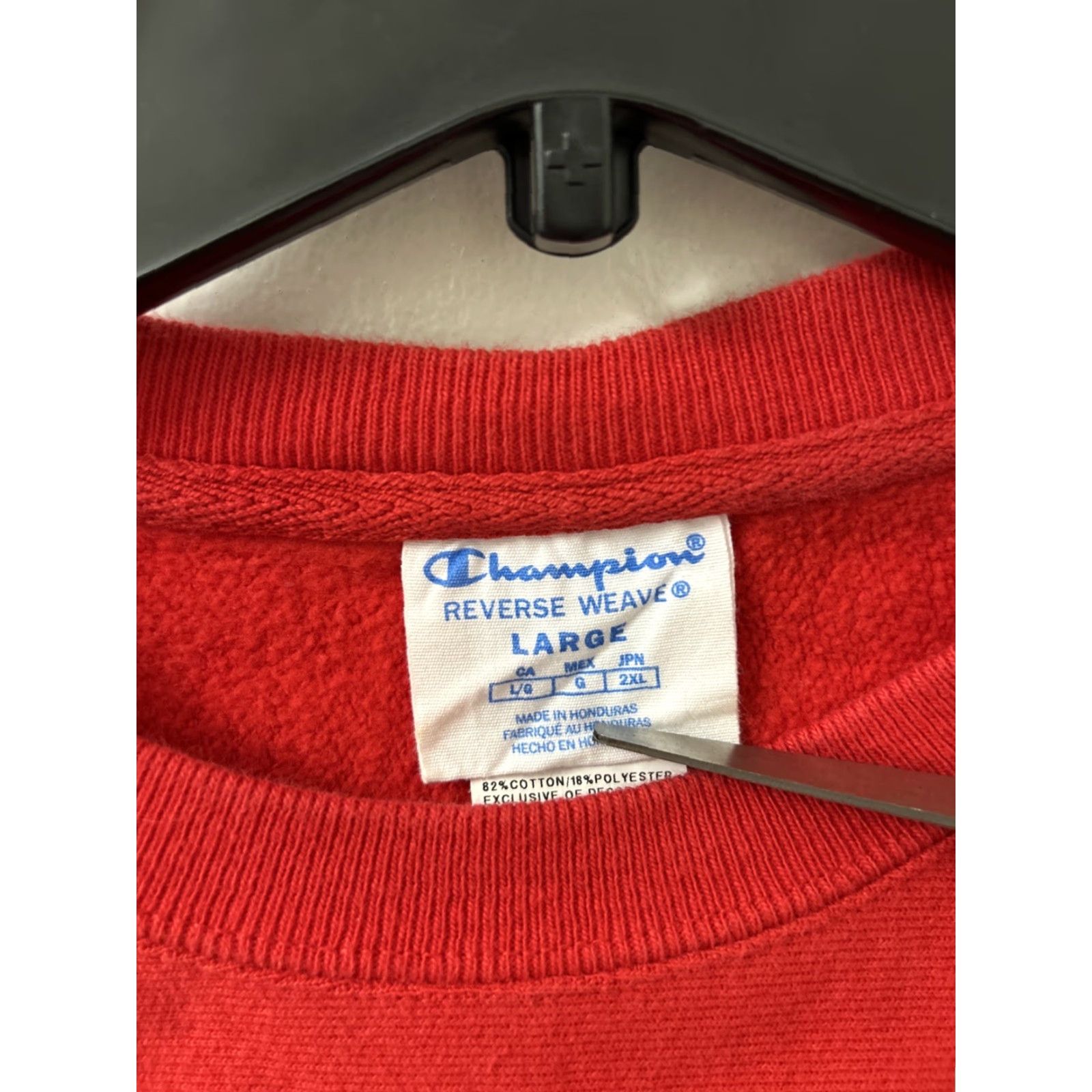 Champion Champion Reverse Weave Sweatshirt Mens Large Red Pullover Crewneck Reversible Sweatshirt Sweater Textured Size US L / EU 52-54 / 3 - 6 Thumbnail