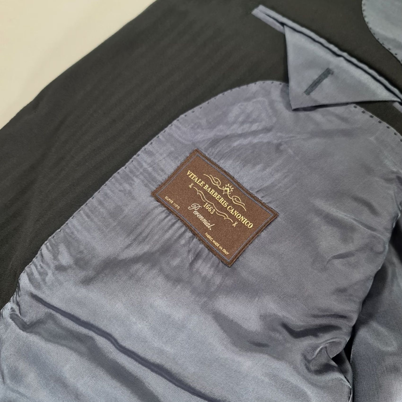 Suitsupply Suitsupply Mens Suit Jacket Dark Navy 50R Washington Wool Blazer Vitale Barberis Size 50R - 5 Thumbnail