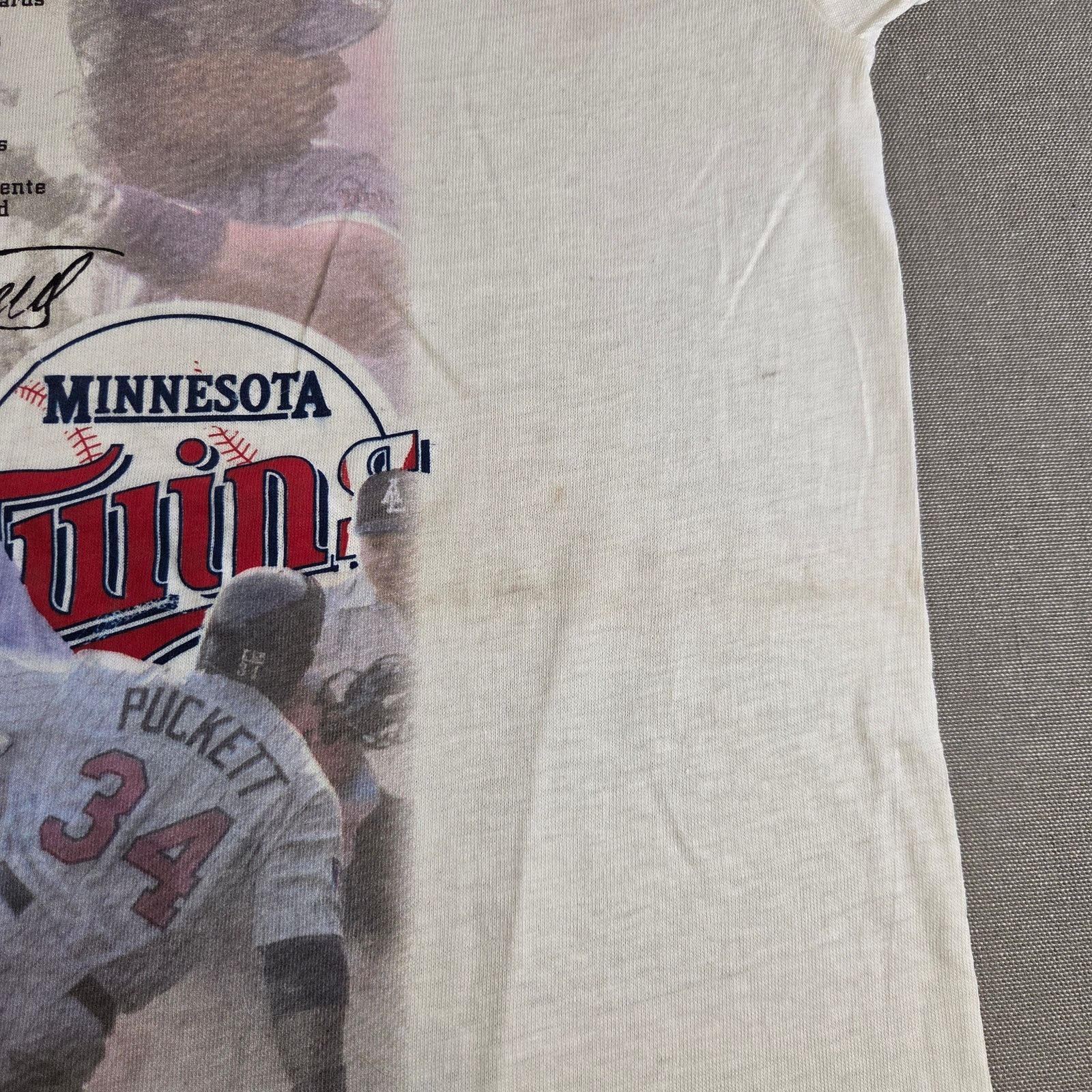 Twins 1997 Kirby Puckett Weekend Twins Target Promo Tee L Size US L / EU 52-54 / 3 - 6 Thumbnail
