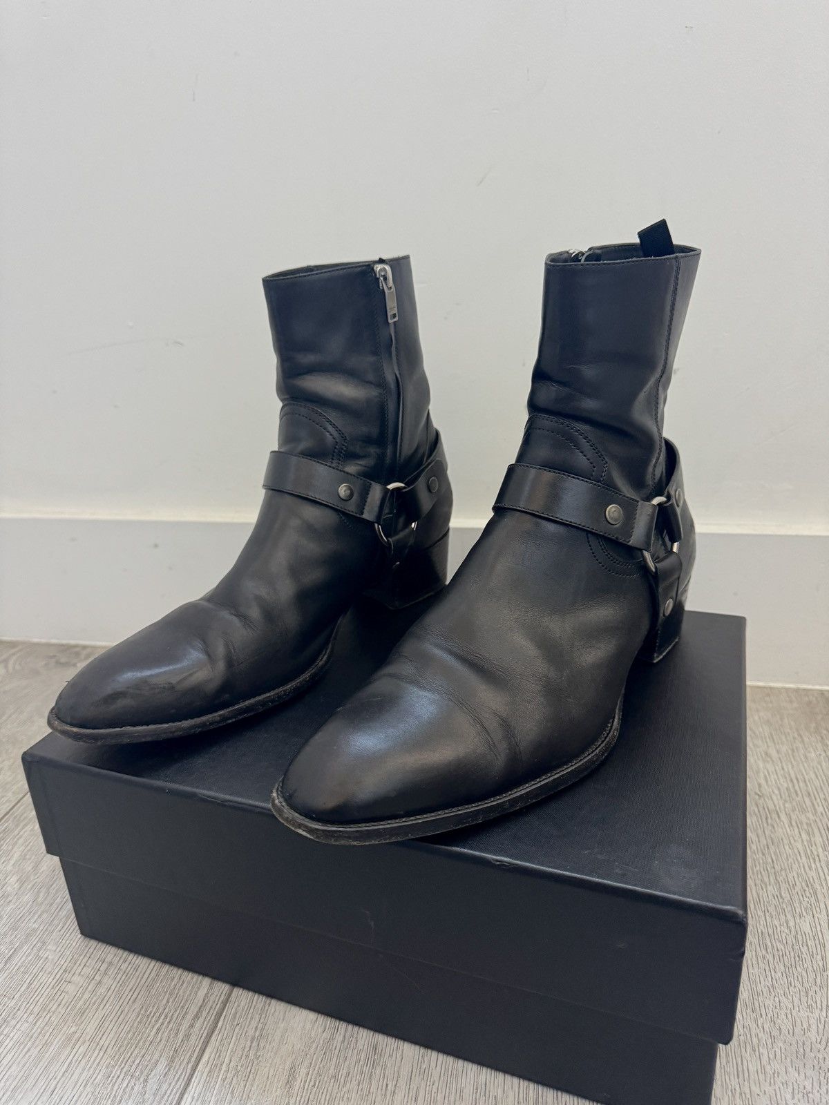 Saint Laurent Paris Saint Laurent Wyatt harness boot Size US 12 / EU 45 - 2 Thumbnail
