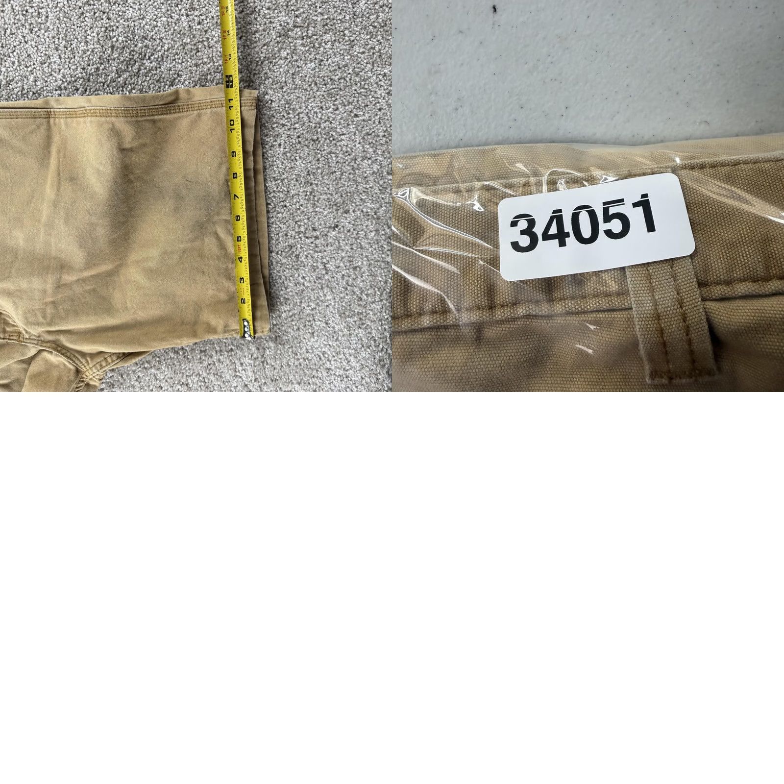 Carhartt Carhartt Cargo Shorts Mens 36 Beige Relaxed Fit Workwear Distressed Canvas Size US 36 / EU 52 - 9 Thumbnail
