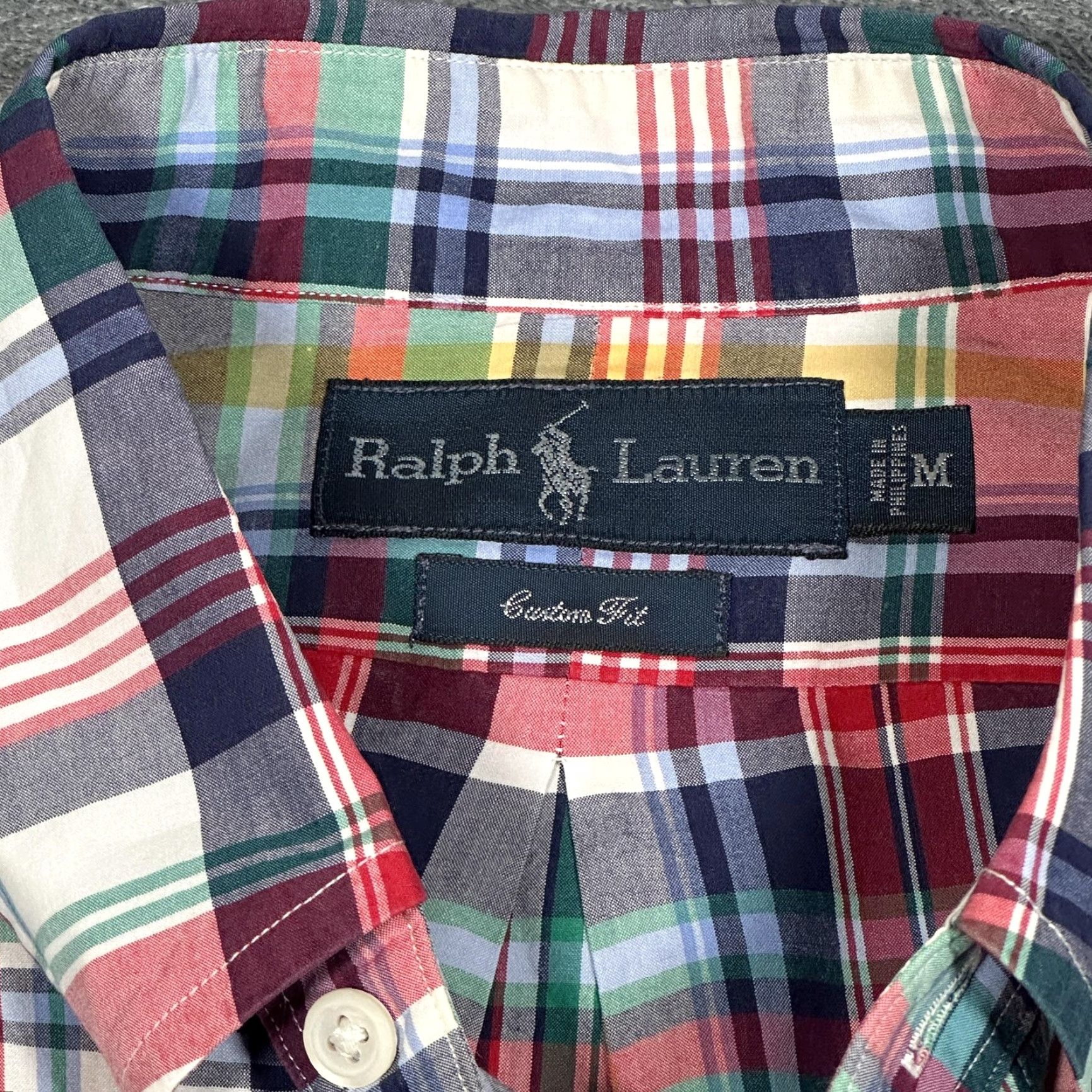 Ralph Lauren Vintage Ralph Lauren Shirt Mens Medium Cotton Plaid Button-Down Casual Collared All Seasons Size US M / EU 48-50 / 2 - 3 Thumbnail