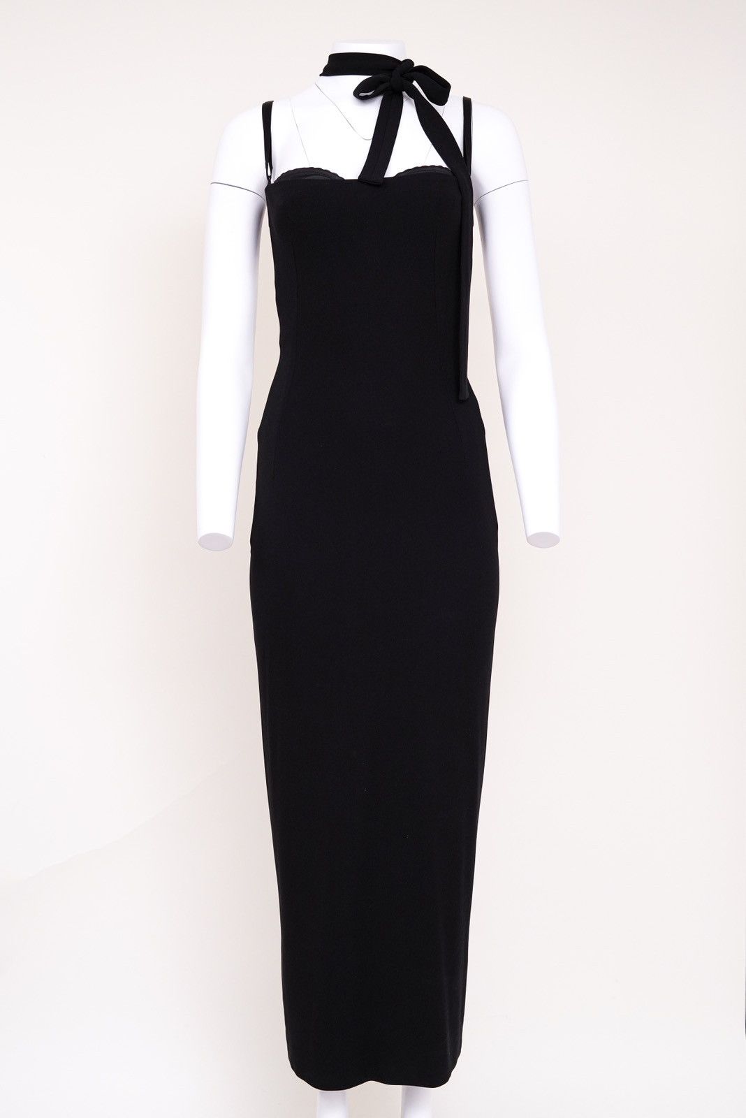 Dolce & Gabbana Dolce & Gabbana S/S 2001 Black Bodycon Strap Runway Dress Size M / US 6-8 / IT 42-44 - 3 Thumbnail
