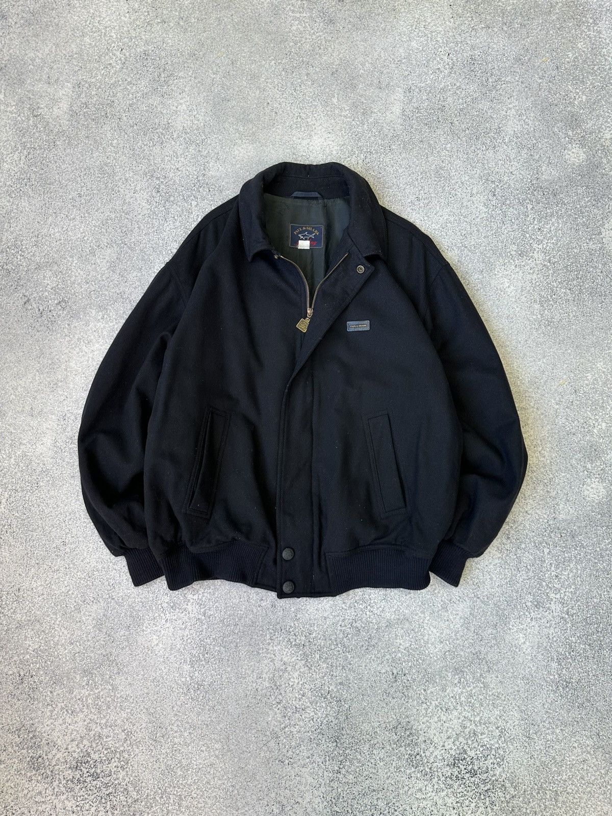 Paul & Shark Vintage Paul&Shark Wool Luxury Bomber Jacket Size US L / EU 52-54 / 3 - 1 Thumbnail