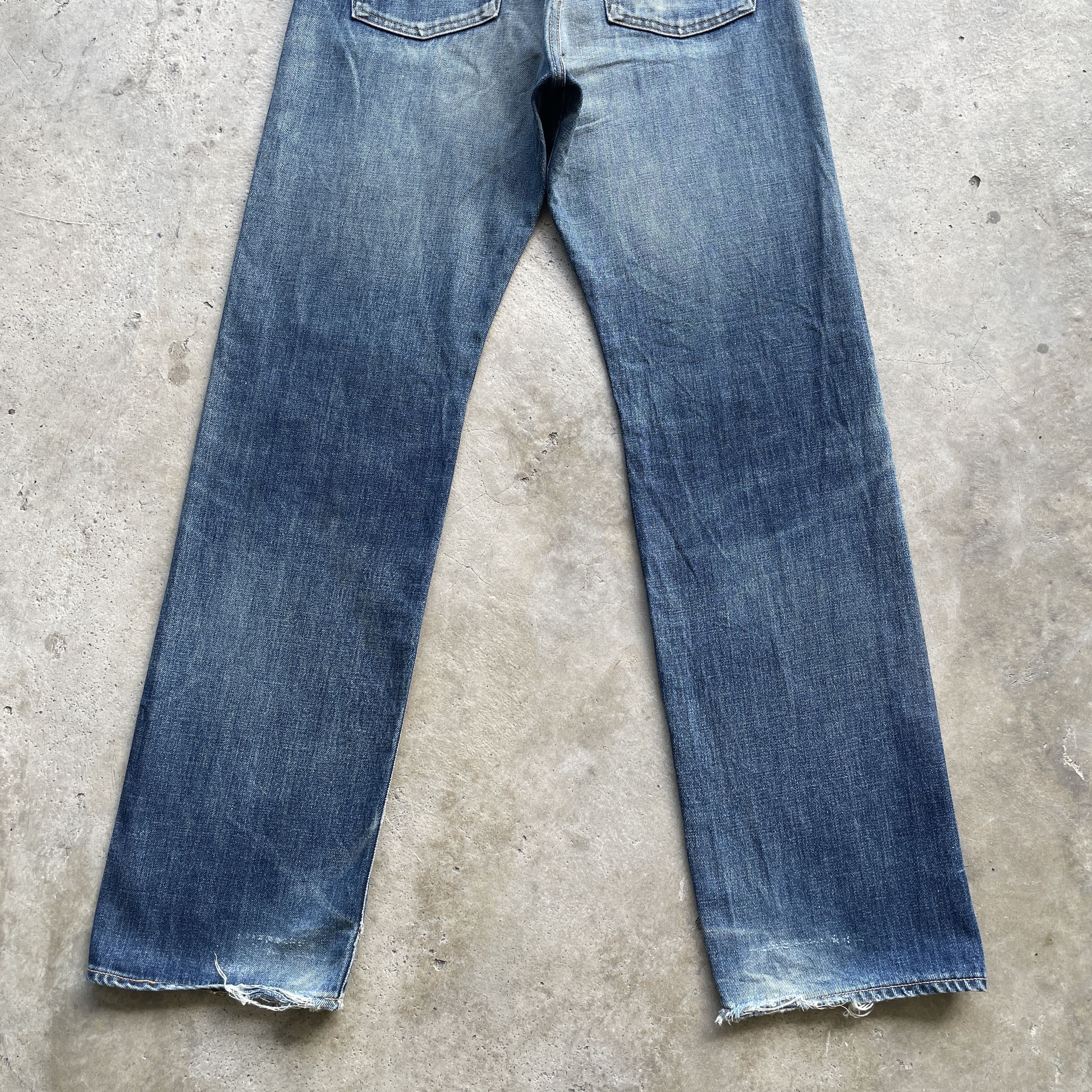 Edwin Vintage Edwin 505sx Distressed Button Fly Selvedge Jeans W30 Size US 30 / EU 46 - 13 Thumbnail