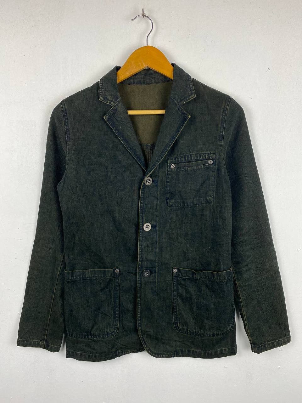 Japanese Brand gaminerie japanese brand double collar denim jacket Size US S / EU 44-46 / 1 - 1 Thumbnail