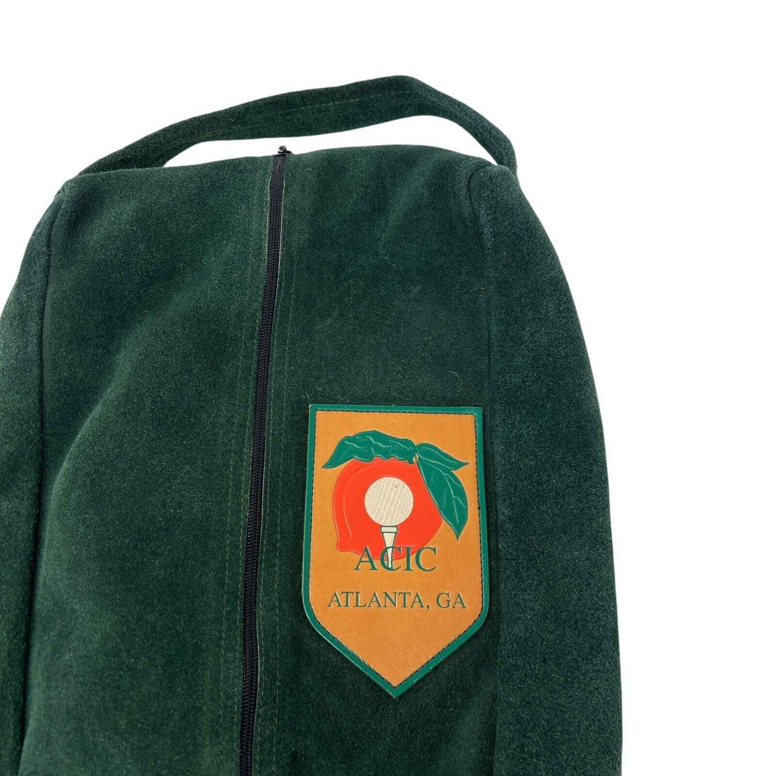 Vintage Vintage Green Suede ACIC Atlanta, GA Golf Sherpa Lined Bag Size ONE SIZE - 3 Thumbnail