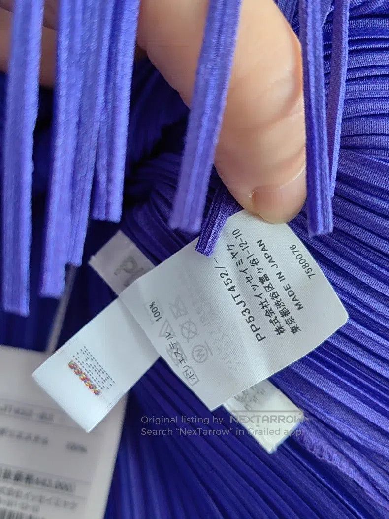 Issey Miyake Issey Miyake size:one size Purple Tassel Turtleneck Sleeve Size XXS / US 00 / IT 34 - 4 Thumbnail