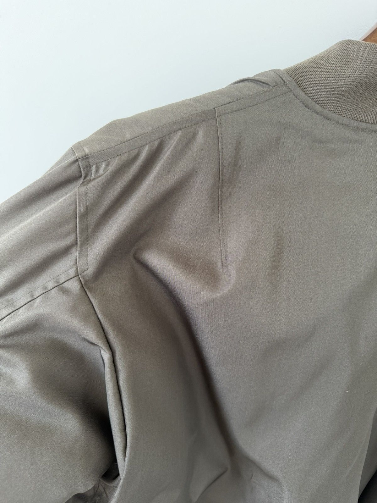 Auralee Auralee Bomber Jacket Silk Twill Blouson Olive Size 3 $1952 Size US S / EU 44-46 / 1 - 10 Thumbnail