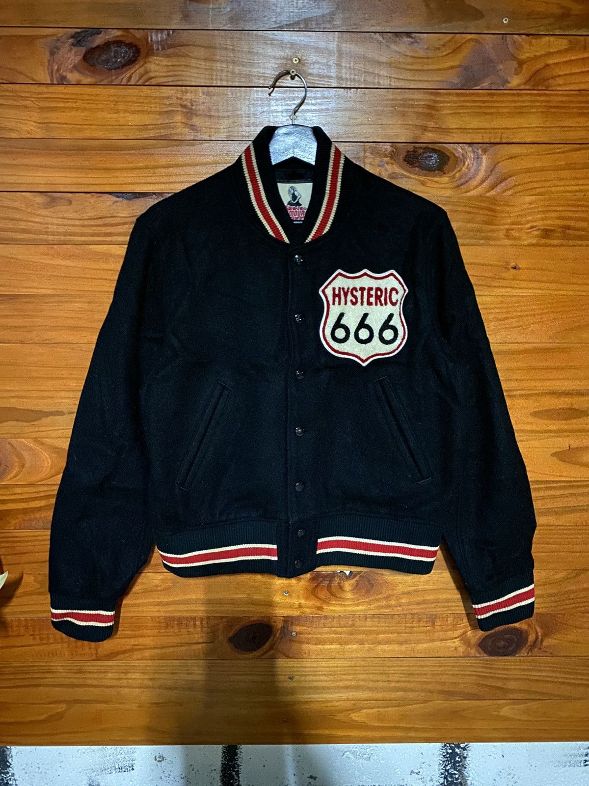Hysteric Glamour Hysteric Glamour “Hysteric 666” Varsity Jacket Embroidered Size US M / EU 48-50 / 2 - 3 Thumbnail
