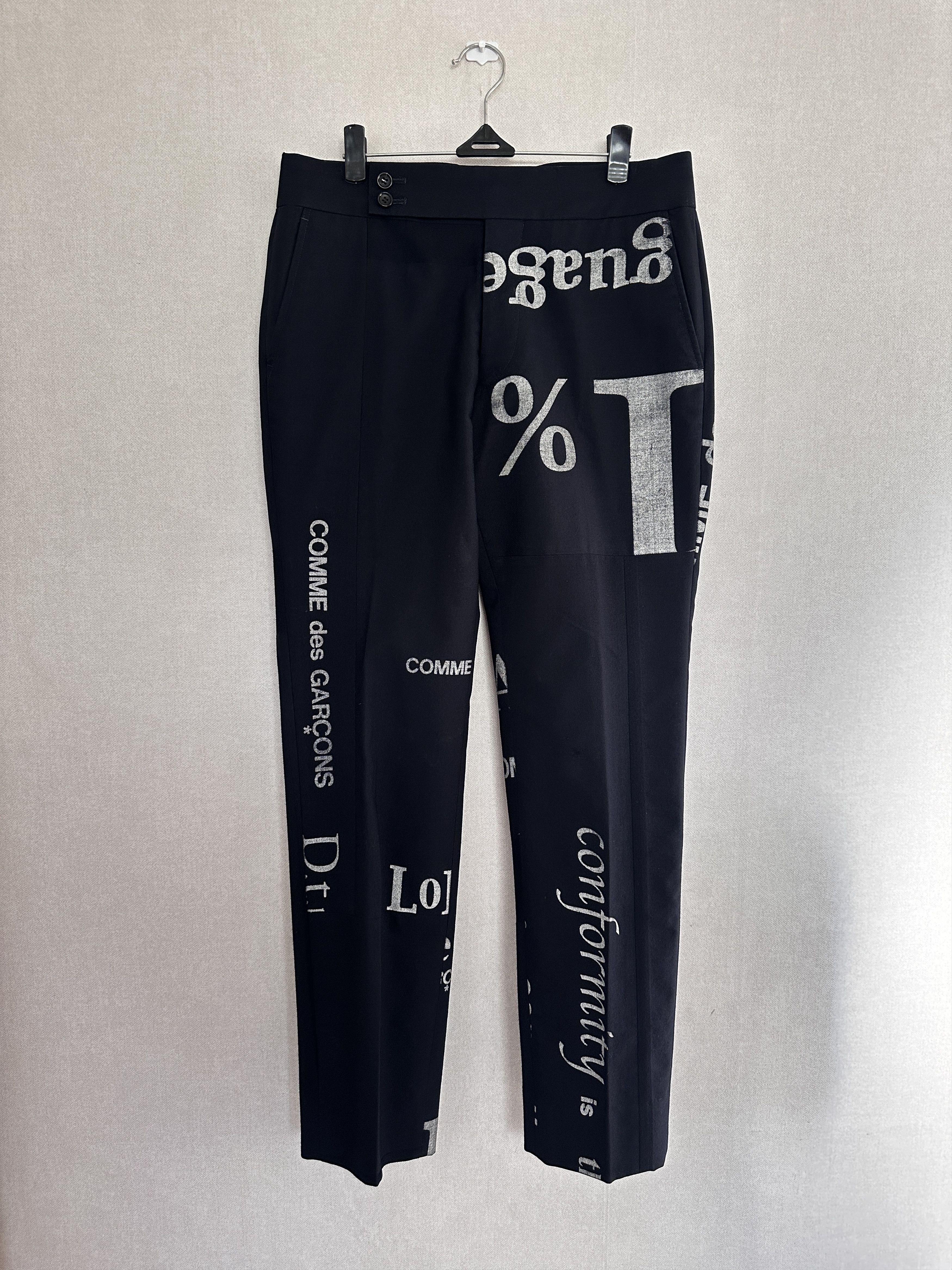Comme des Garcons COMMES des GARÇONS Navy tailored pants 2003 Size 28" / US 6 / IT 42 - 2 Thumbnail