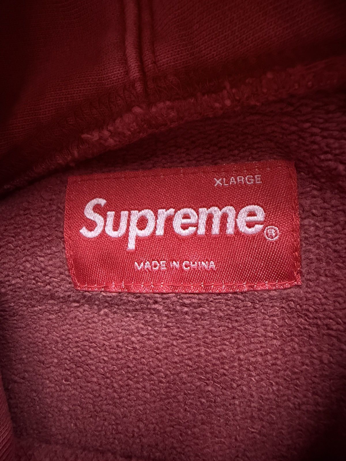 Supreme Supreme washed red hoodie spell out size XL Size US XL / EU 56 / 4 - 15 Thumbnail
