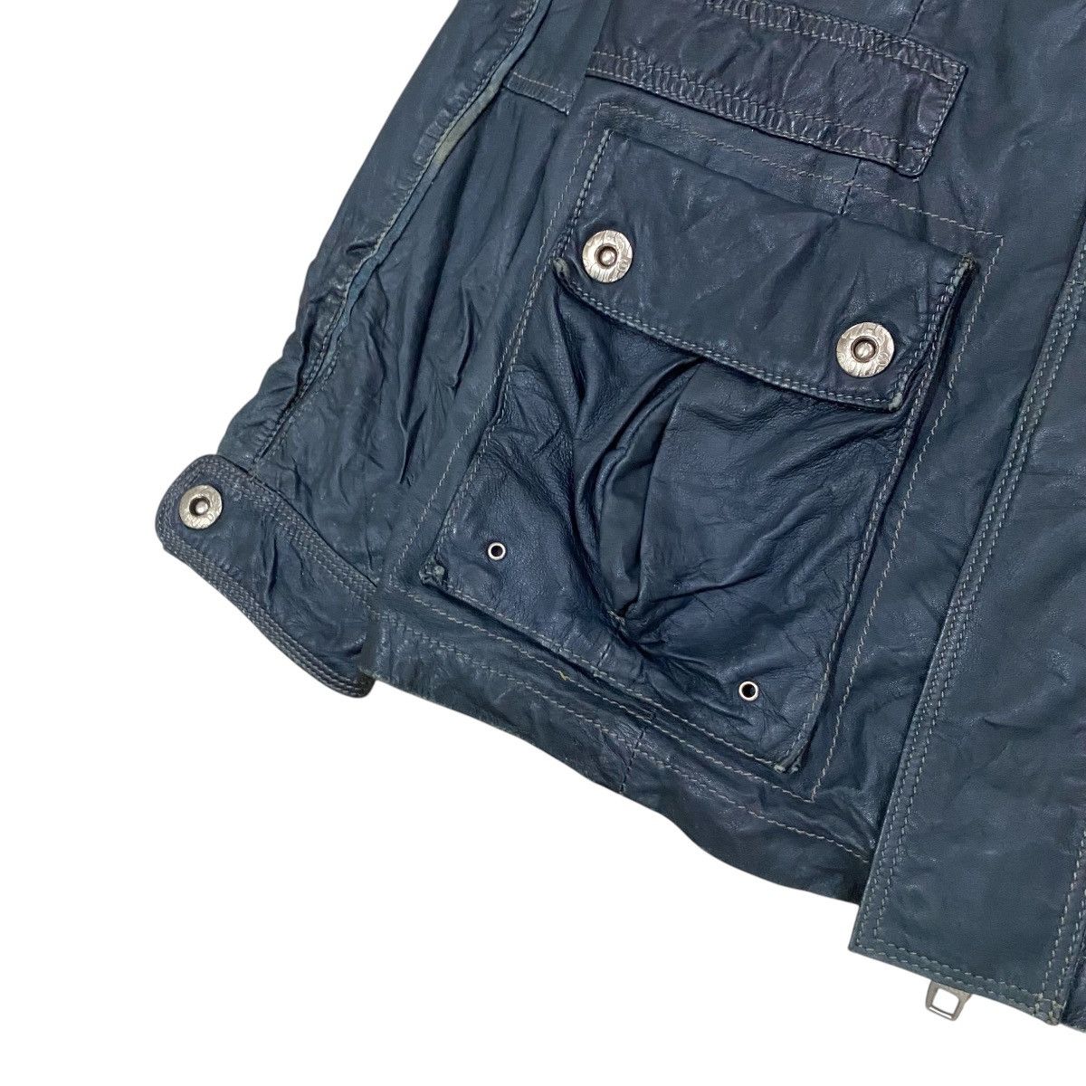 Genuine Leather × Vintage VTG SIOSI PER CARLOS IBAEZ GENUINE LEATHER JACKET Size US S / EU 44-46 / 1 - 5 Thumbnail