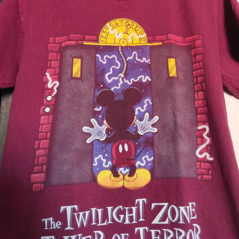 Disney × Vintage Mickey Mouse Tower of Terror Twilight Vintage Shirt Size US L / EU 52-54 / 3 - 4 Thumbnail