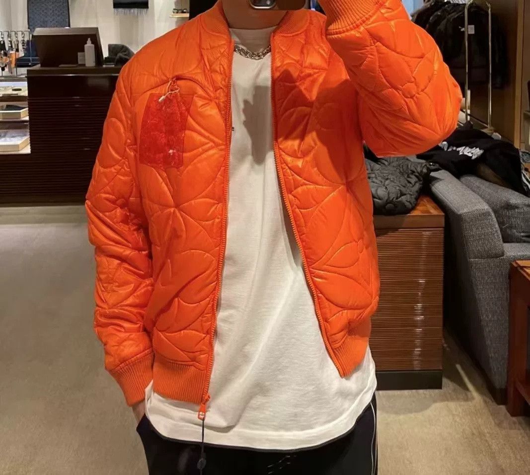 Louis Vuitton Louis Vuitton Orange Embossed Monogram Cotton Jacket Size US M / EU 48-50 / 2 - 5 Thumbnail