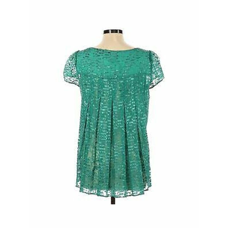 Neiman Marcus Sachin + Babi for Anthropologie Carcanet Blouse Aqua Green Size S / US 4 / IT 40 - 6 Thumbnail