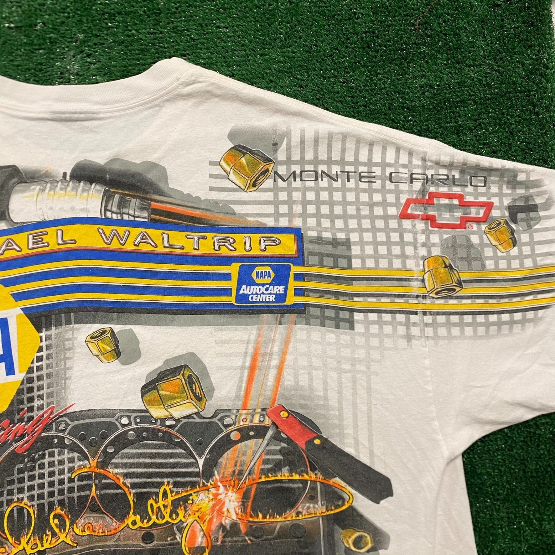 NASCAR Vintage 90s NAPA NASCAR AOP Baggy Essential Racing Tee Size US XXL / EU 58 / 5 - 8 Thumbnail