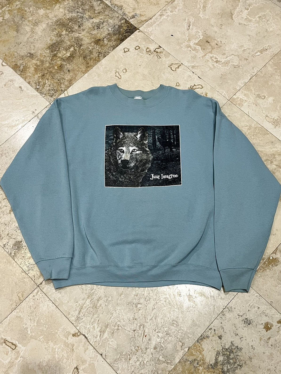 Japanese Brand × Vintage Y2K Wolf Graphic Sweatshirt Size US XXL / EU 58 / 5 - 1 Thumbnail