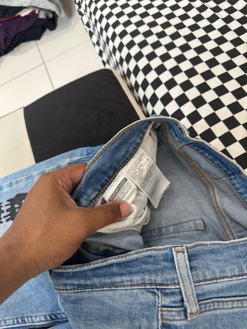 Levi's × Stussy LEVIS 511 CUSTOM STUSSY SKULL JEANS Size US 32 / EU 48 - 5 Thumbnail
