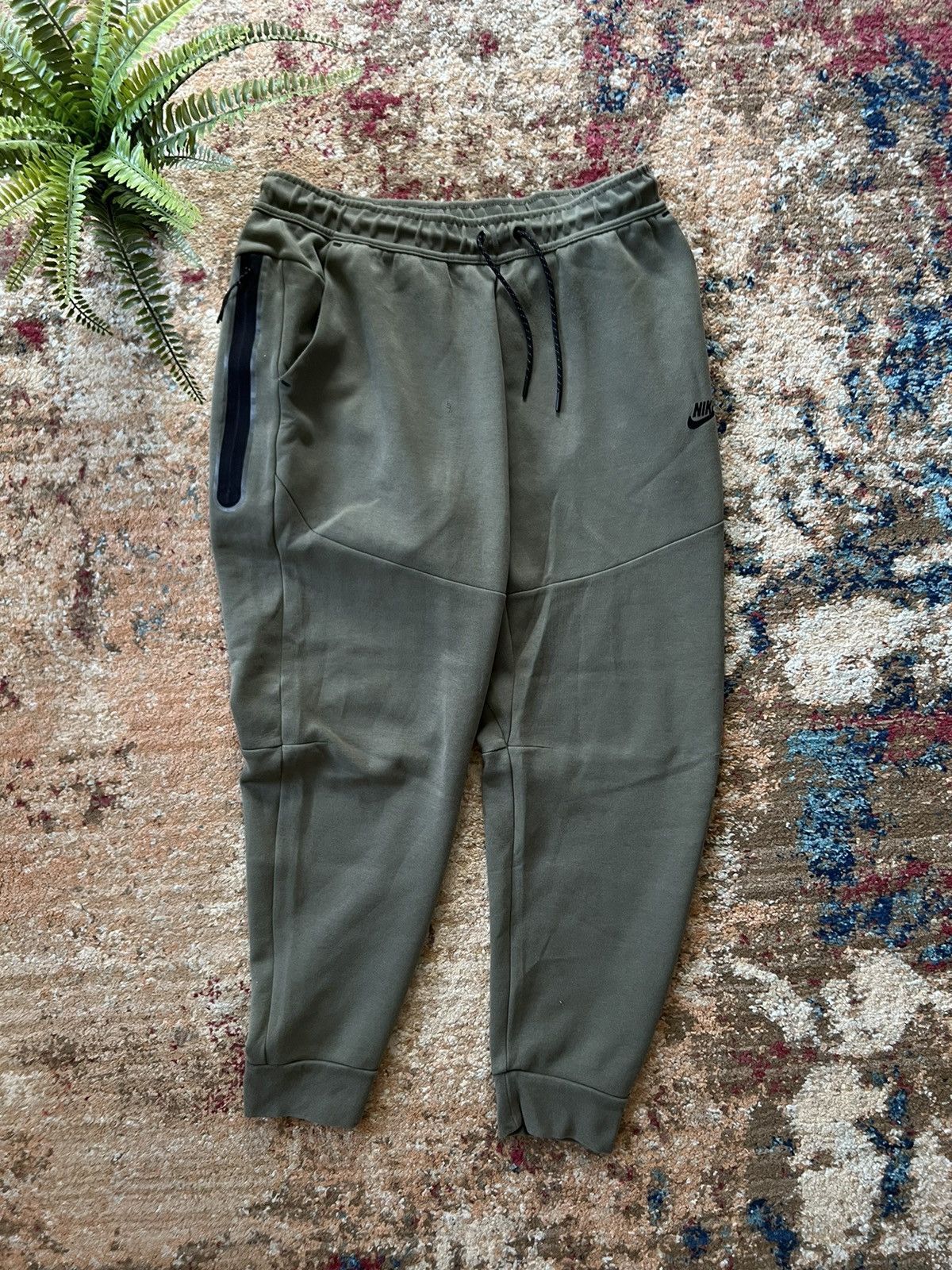 Nike × Vintage 90’s NIKE TECH FLEECE RETRO TRACK SWEATPANTS Y2K SWOOSH LOGO Size US 34 / EU 50 - 1 Thumbnail