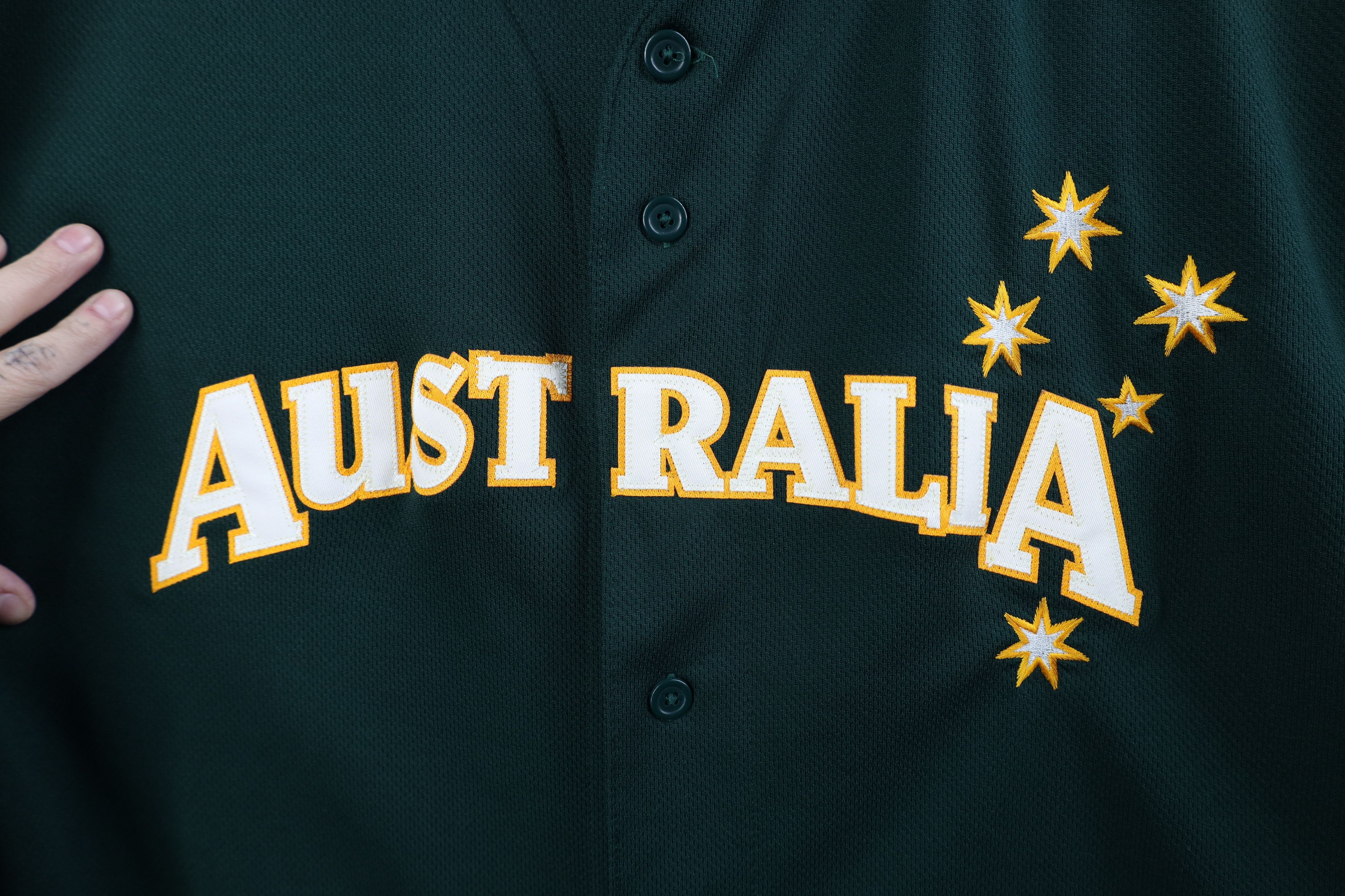 Majestic Majestic Cool Base Baseball Classic Australia Jersey Green Size US XXL / EU 58 / 5 - 7 Thumbnail