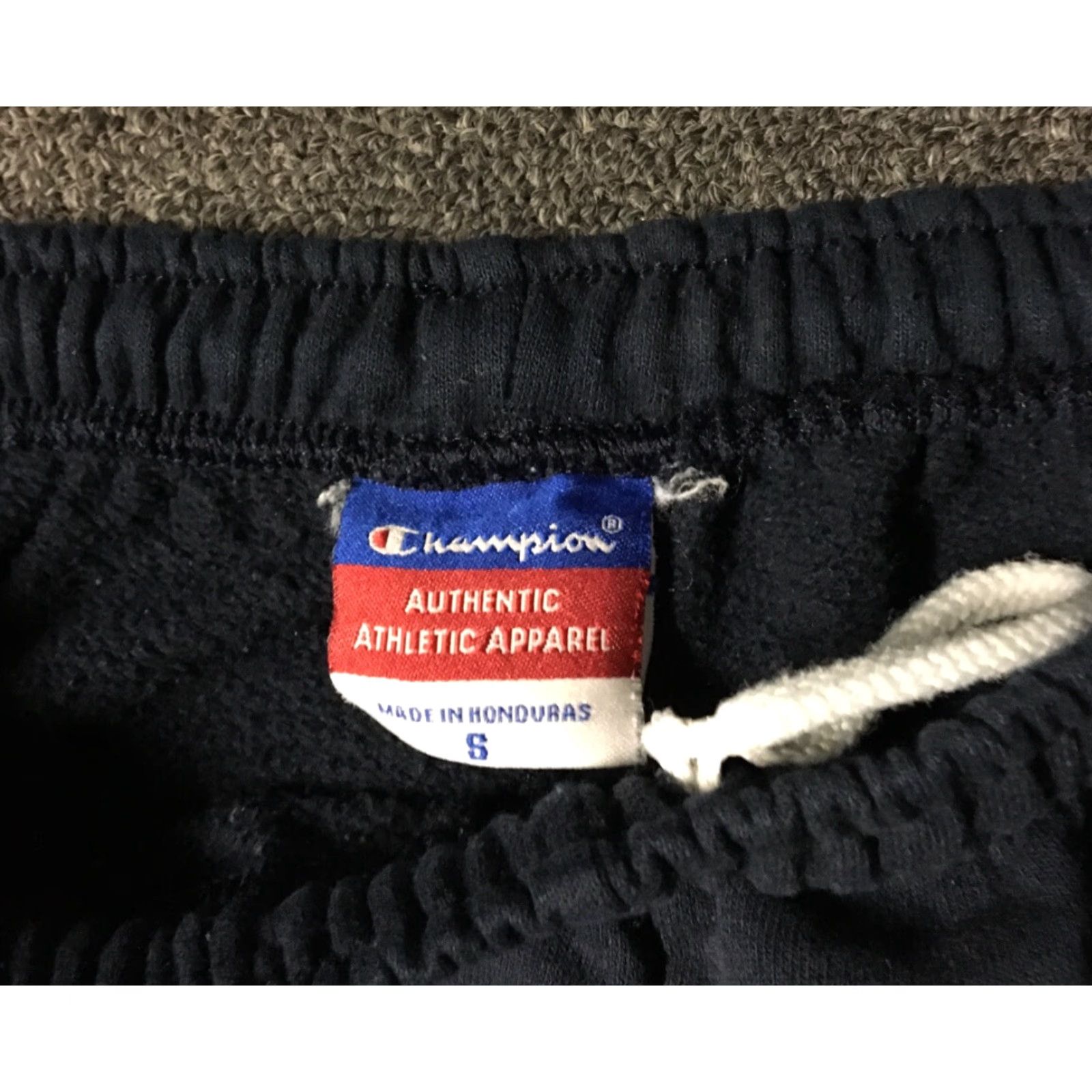 Champion VINTAGE Champion 90s NAU Spellout Sweatpants Men S Navy Blue Sports Track College USA Grunge Hip Hop PE Size US 29 - 7 Thumbnail