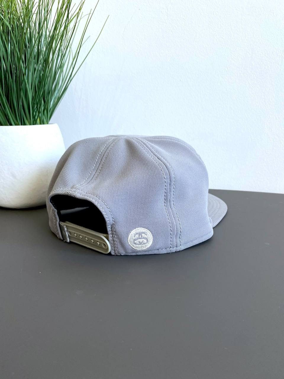 Stussy Stussy Big Logo Vintage Grey Snapback Cap, One Size Size ONE SIZE - 5 Thumbnail