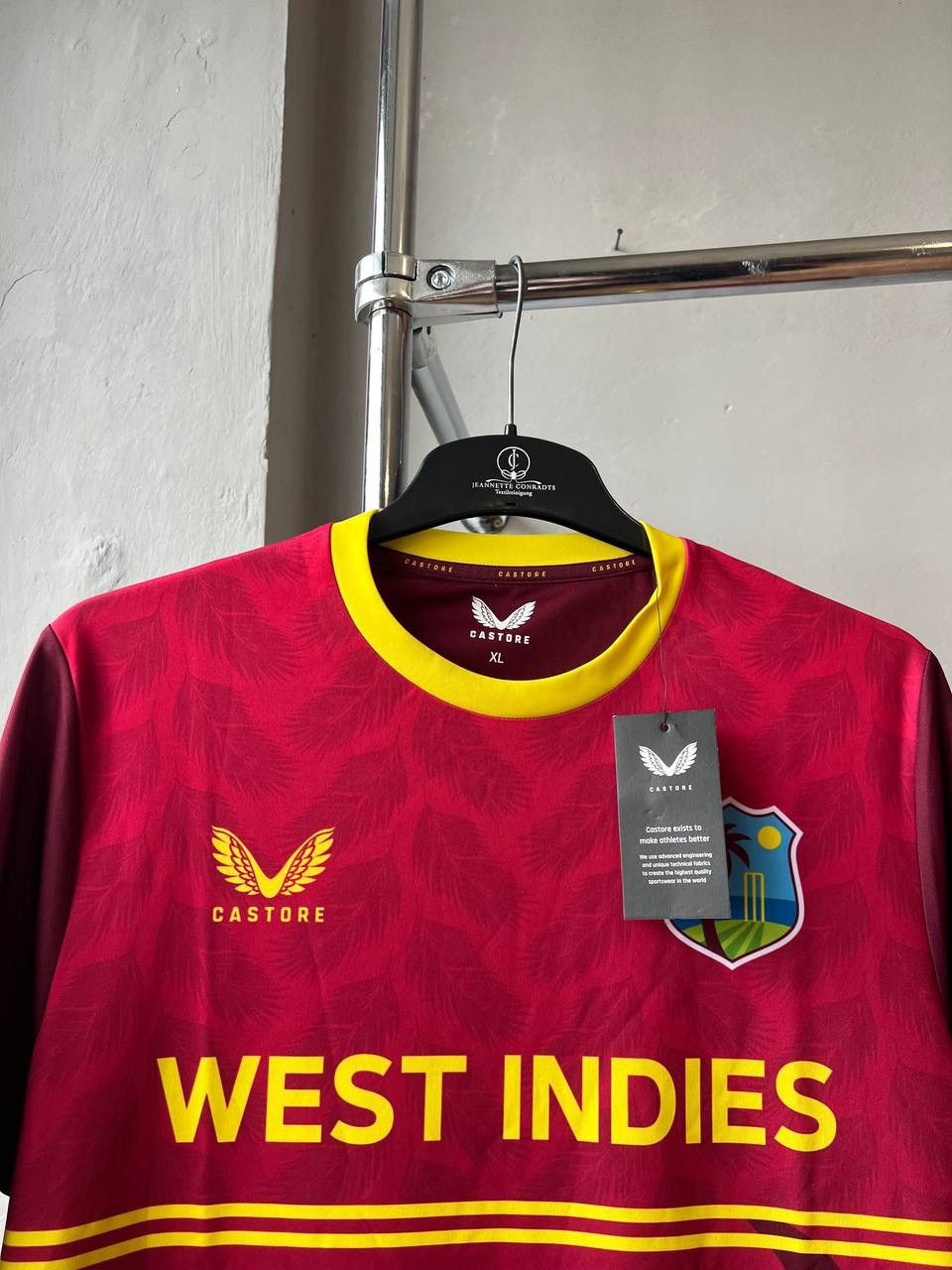 Castore NEW! 2022/23 WEST INDIES TEAM RARE DESIGN CRICKET JERSEY XL Size US XL / EU 56 / 4 - 3 Thumbnail