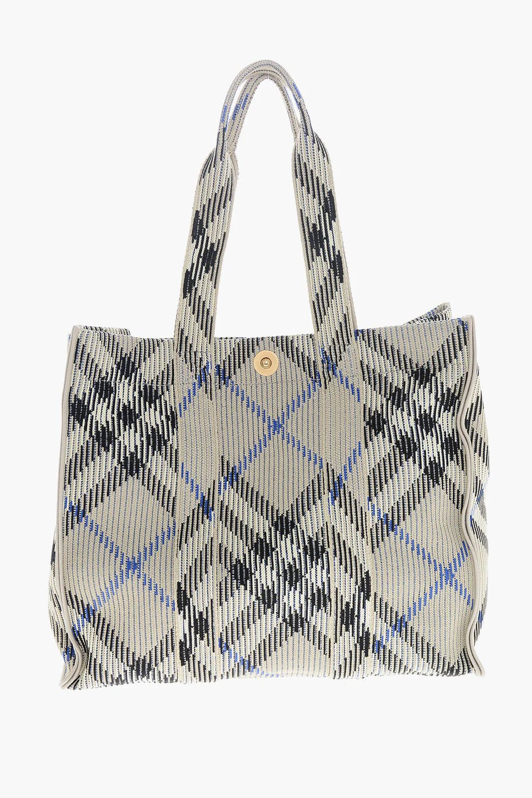 Burberry og1mm0426 Size: OS / Maxi Checked Fabric Tote Bag in Beige Size ONE SIZE - 1 Thumbnail