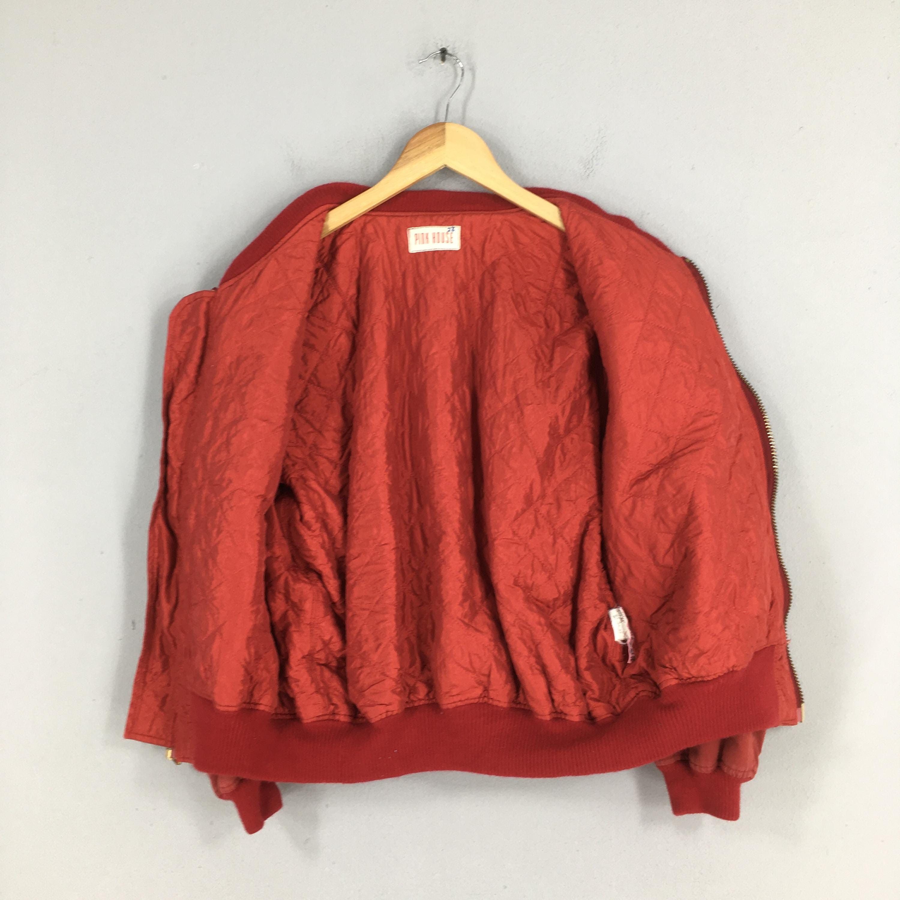 Pink House Vintage Pink House Japan Red Bomber Jacket Medium Size US M / EU 48-50 / 2 - 4 Thumbnail