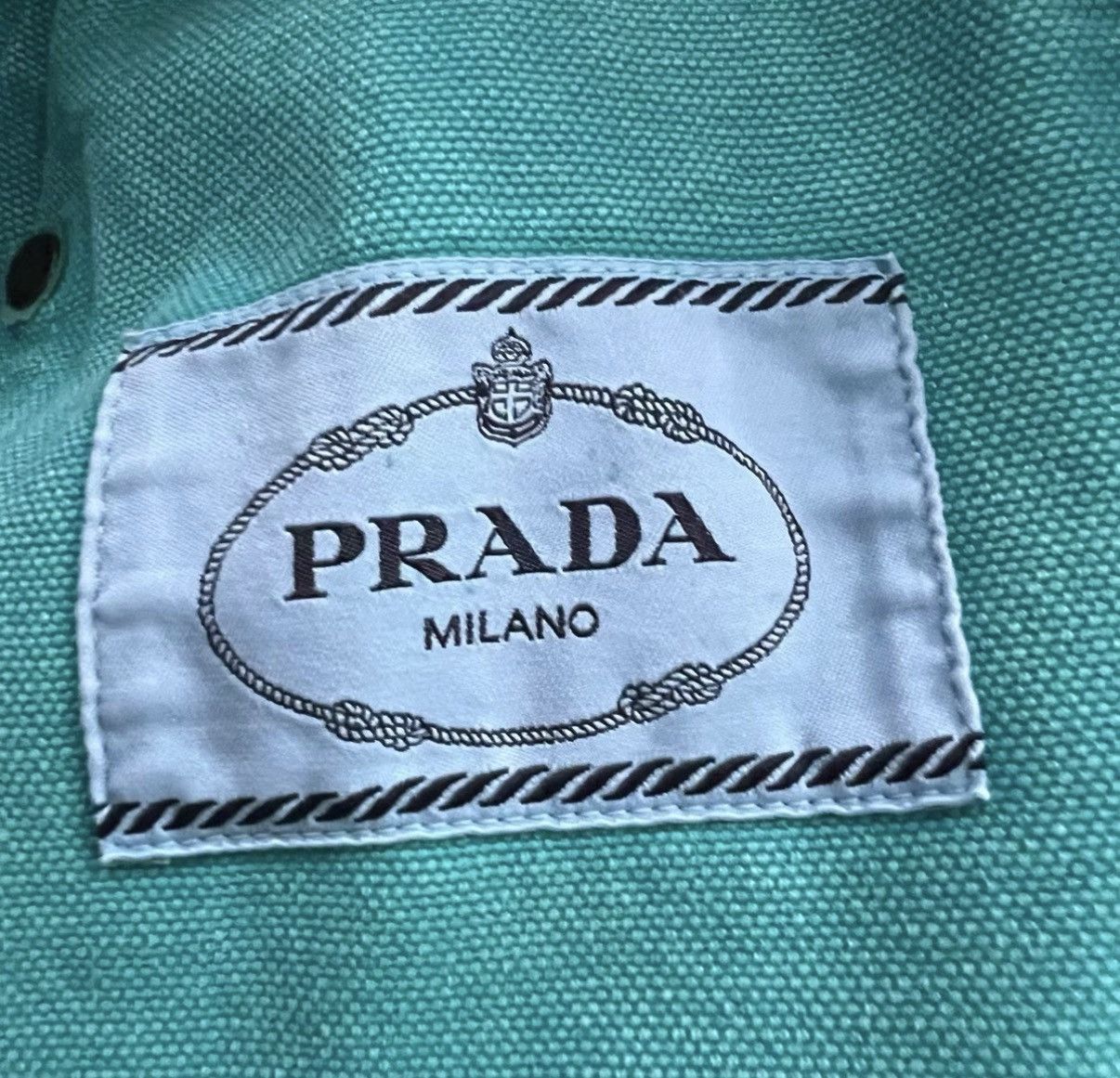 Prada Prada Teal Canvas Cargo Jacket J41 Size XS / US 0-2 / IT 36-38 - 3 Thumbnail